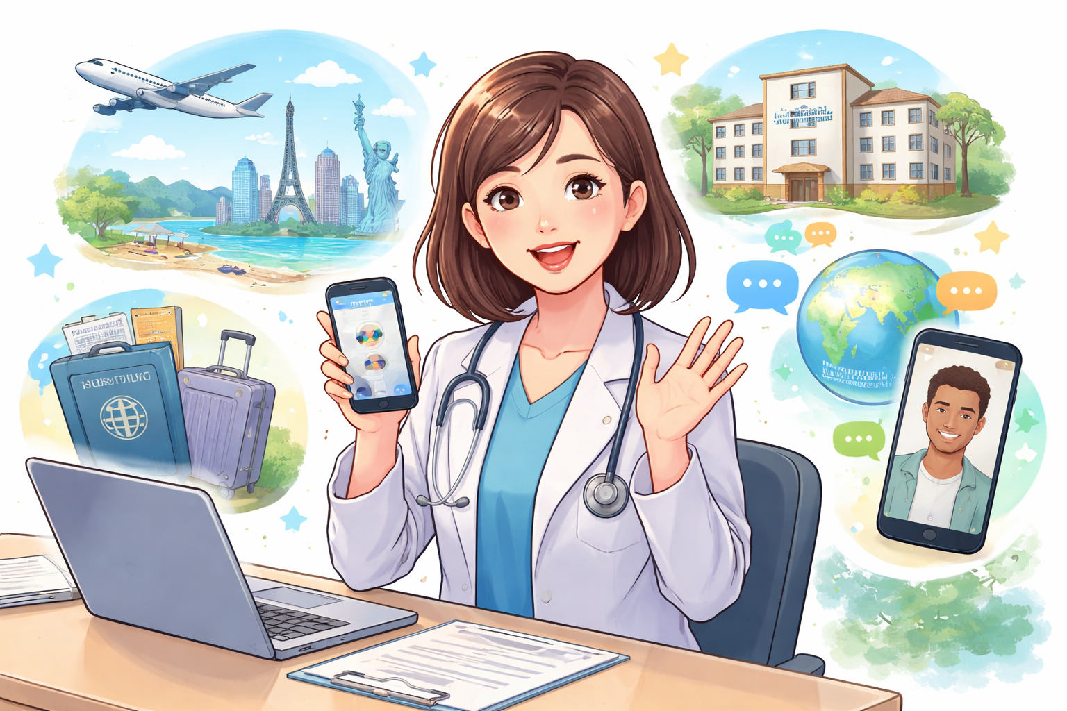 スマートフォンで完結するオンライン診療｜海外生活のメンタルヘルスにも対応