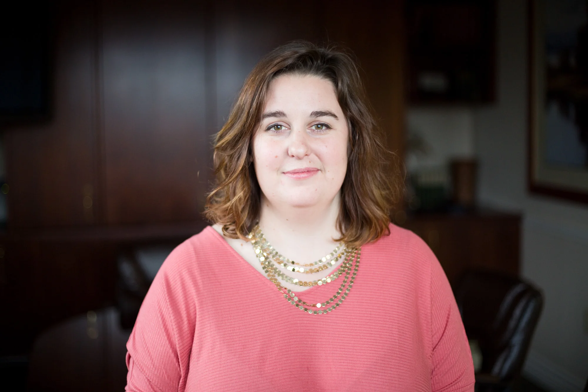 Kristy Starr, 31, at her office