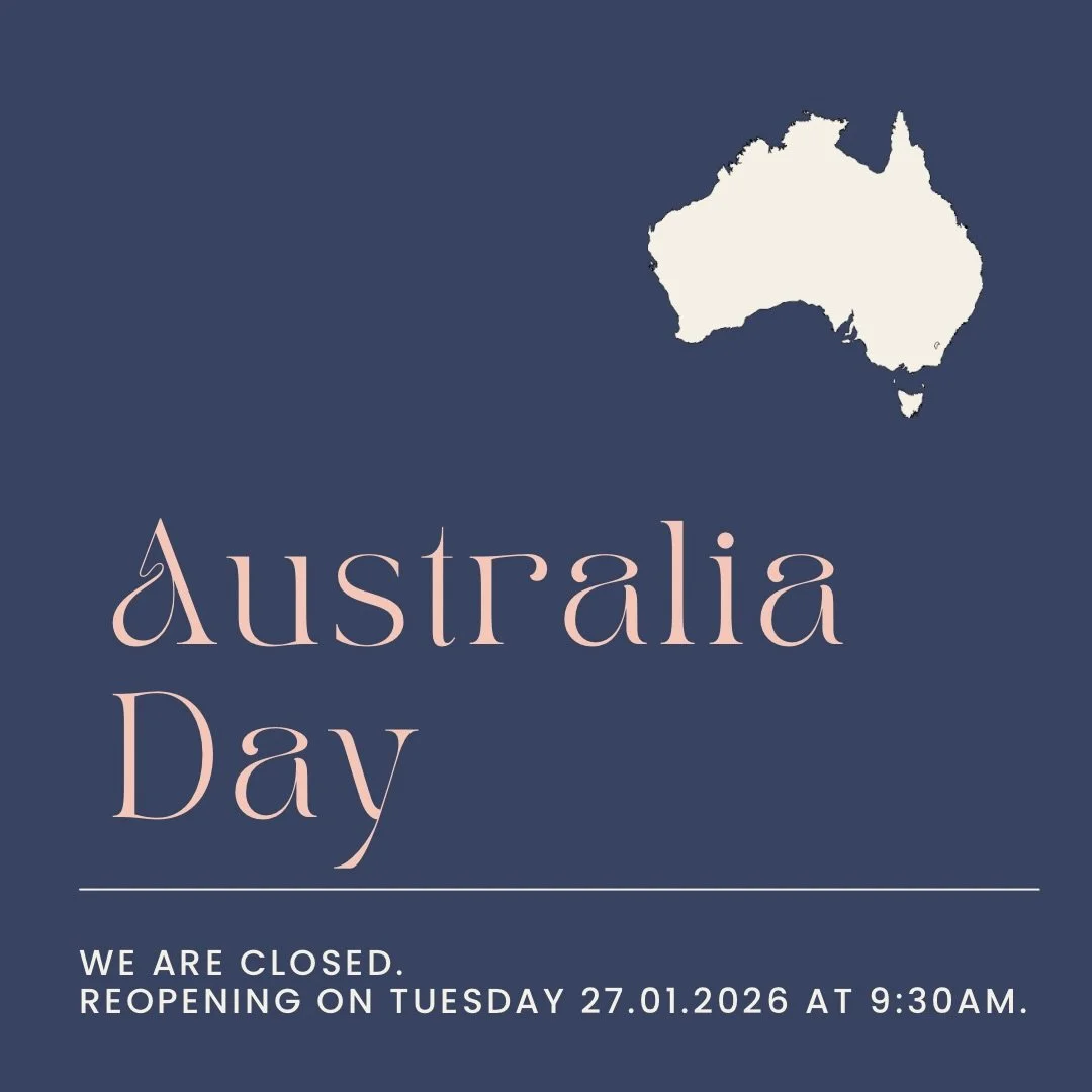 Sorry! We are now closed for the long weekend. We will re-open on Tuesday 27/1 at 9am.
Thank you for your patience. ☀️