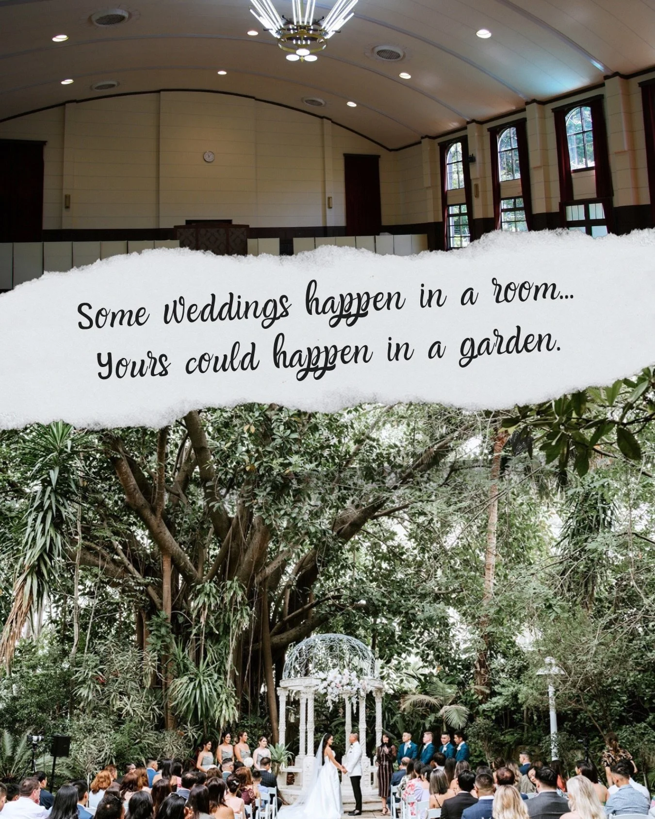 Indoor room&hellip; or garden romance?

Why settle for four walls when you can say &ldquo;I do&rdquo; surrounded by nature?

✨Choose the garden.

Book your tour today!