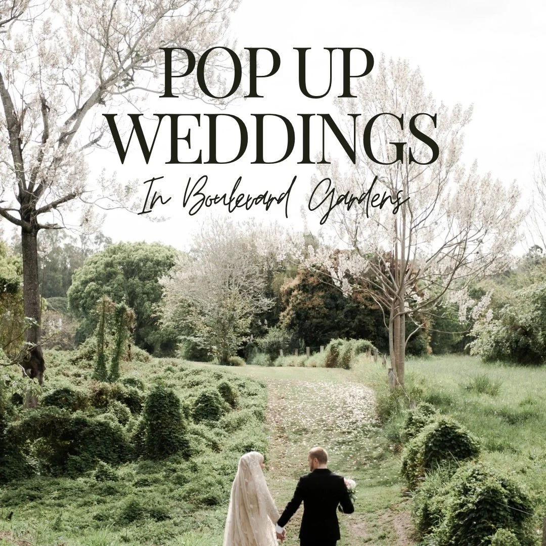 An intimate garden ceremony, your favorite people, and every beautiful detail taken care of&hellip;

Our pop-up weddings at Boulevard Gardens turn your special day into something truly magical in just 30 days.

Enquire today.