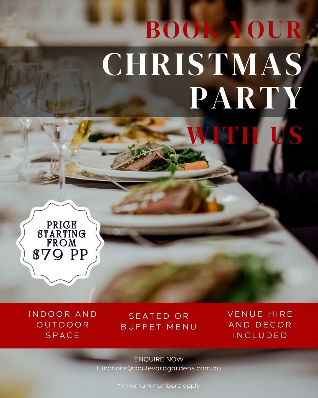 Get organised early and give your team a Christmas party to remember 🎄
Boulevard Gardens has everything you need for a seamless celebration.

#christmasparty #brisbanevenue #brisbanefunction