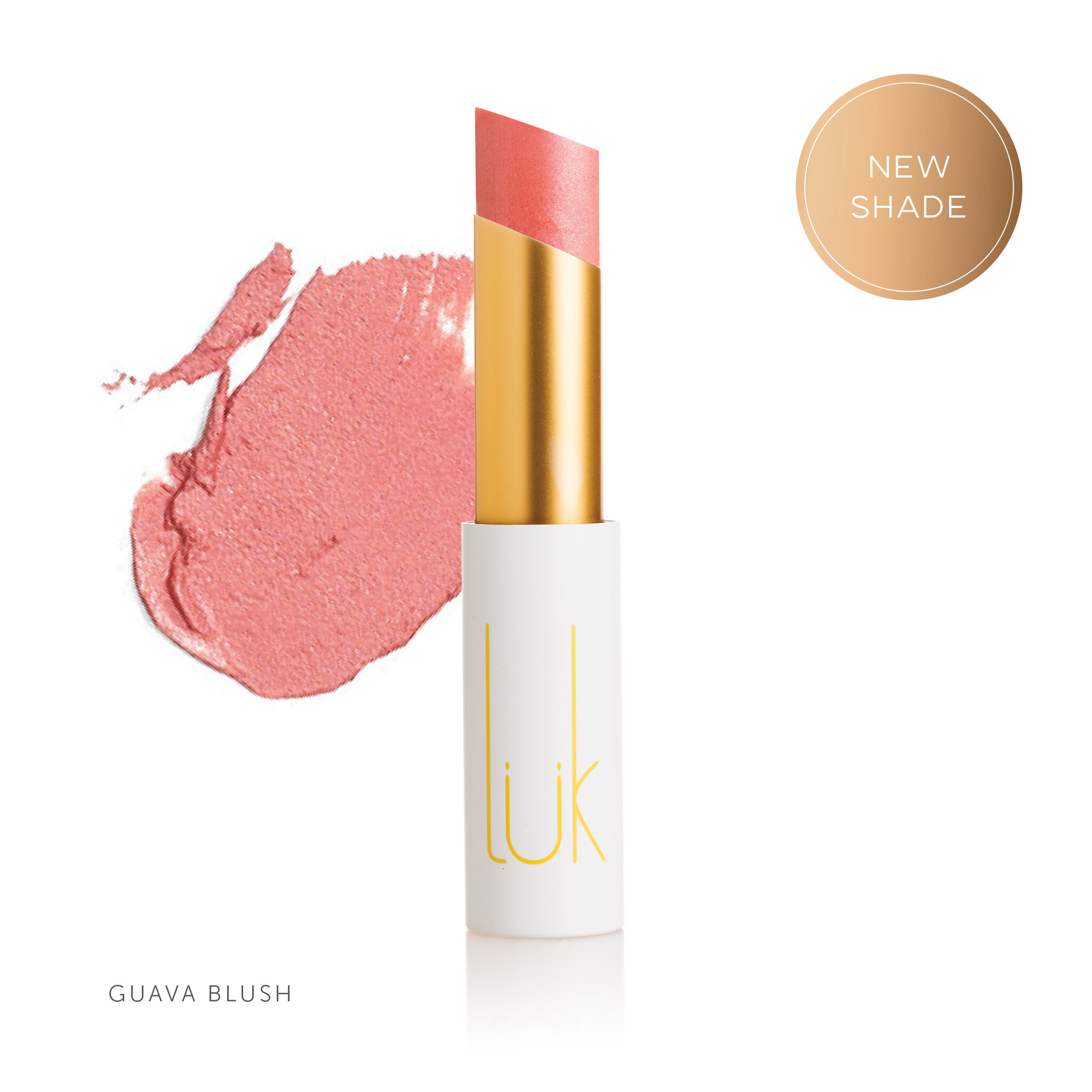 LÜK_LipNourish_GuavaBlush_NoLidSwatch_ShadeName_NewStamp.jpg