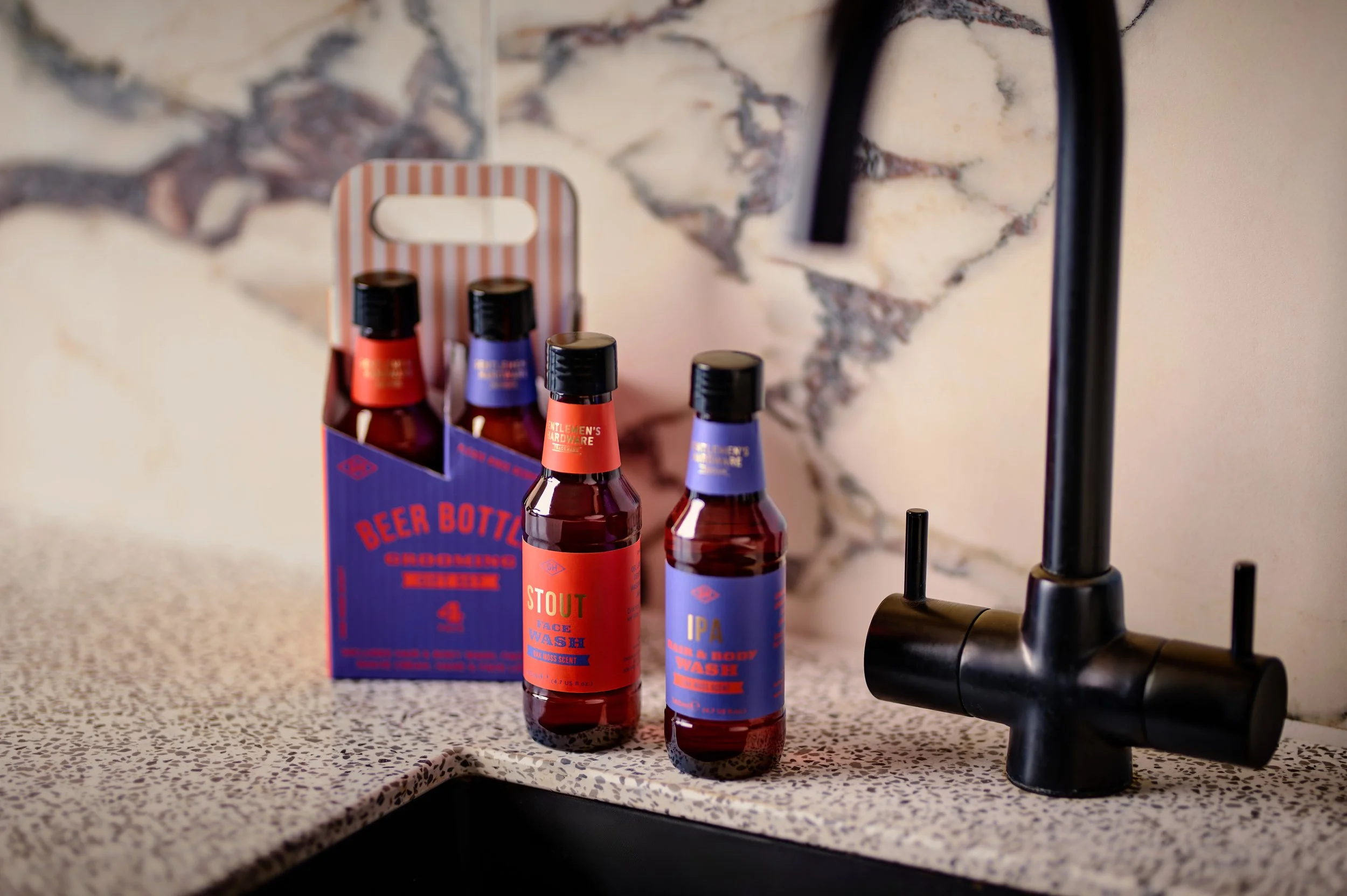 Beer Bottle Grooming Gift Set