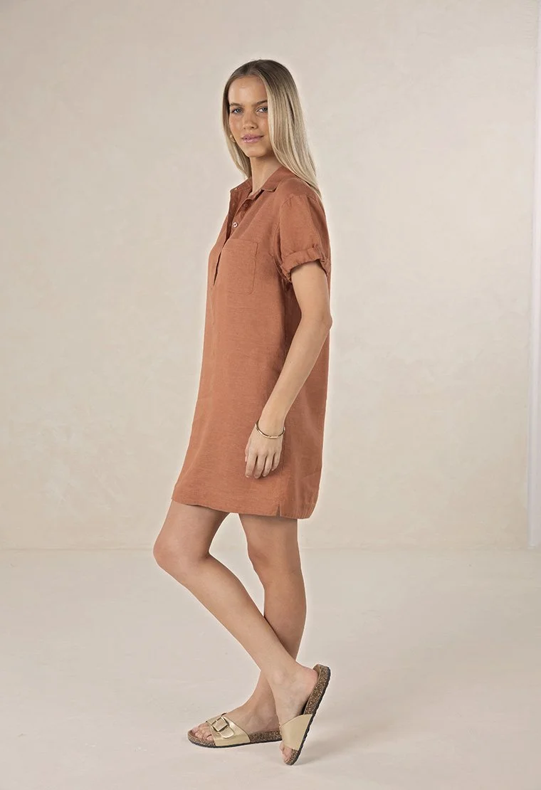 HS26237_HUSTLE LINEN SHIRT DRESS CINNAMON 3.jpg