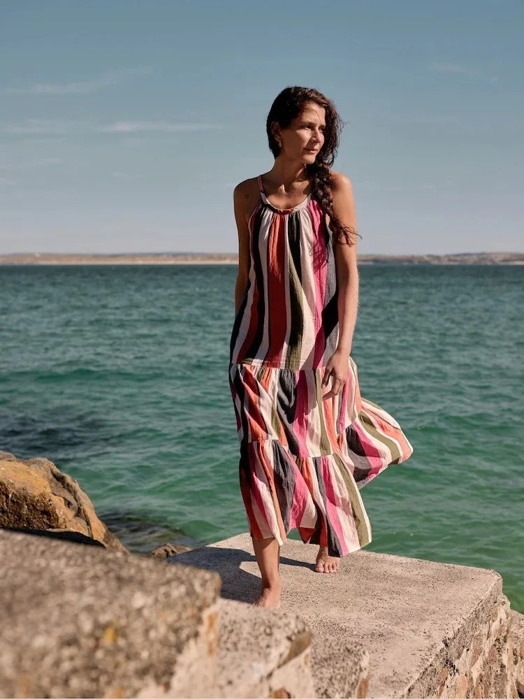 beach dress indian Buy Indian Cotton Kaftan Maxi Dress  Lounge Sleepwear & Beach Cover-Up at  765