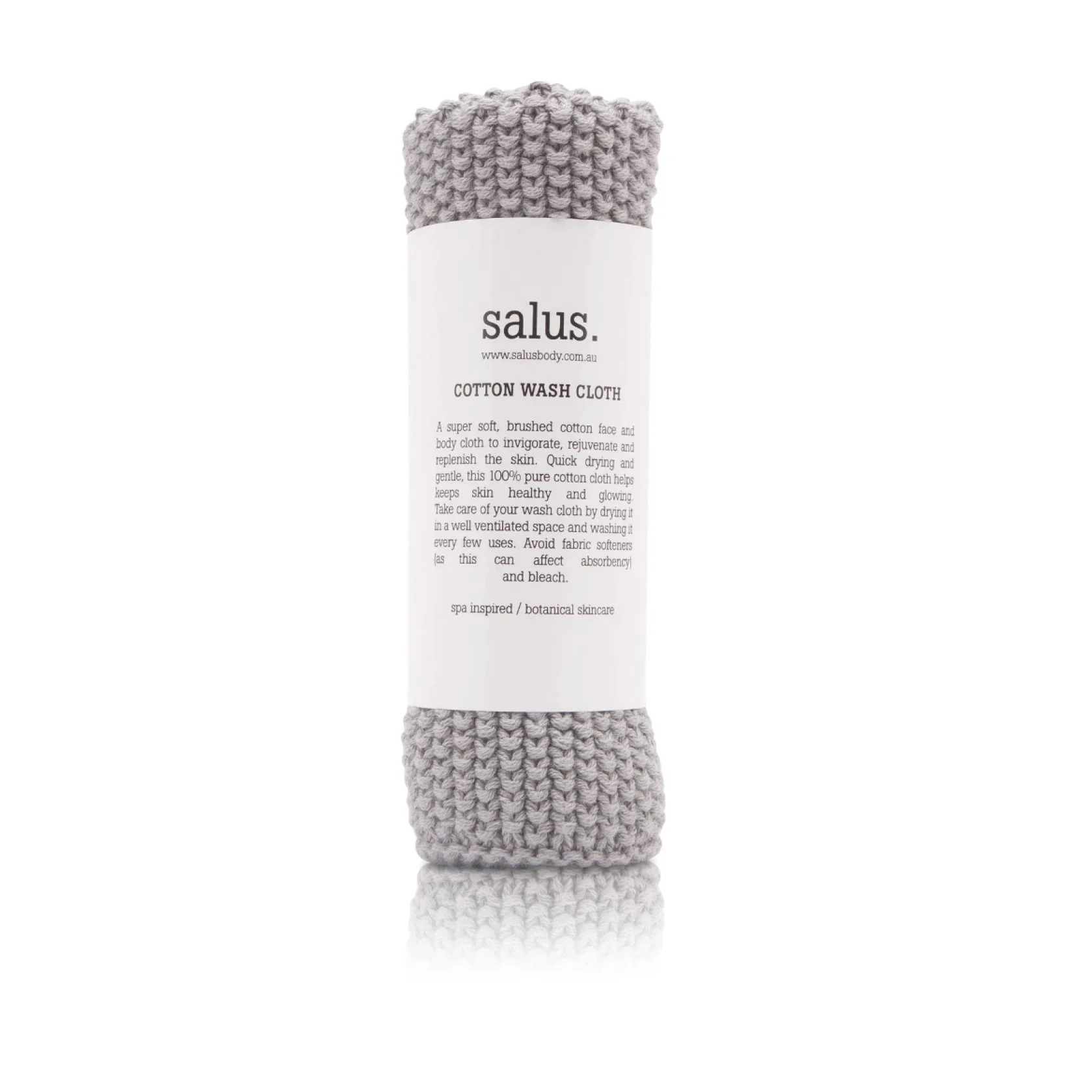 Salus | Cotton Wash Cloth | Grey