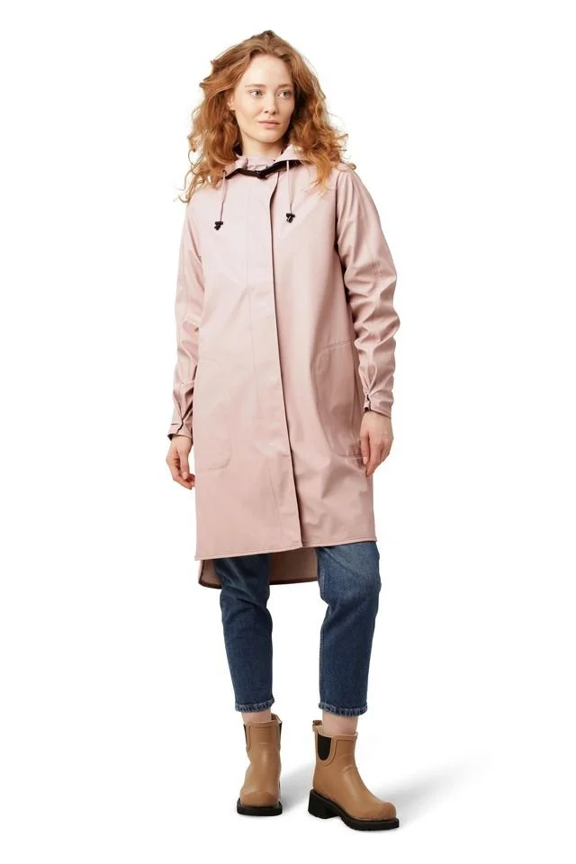 Ilse Jacobsen | Light Detachable Hood Coat | Adobe Rose