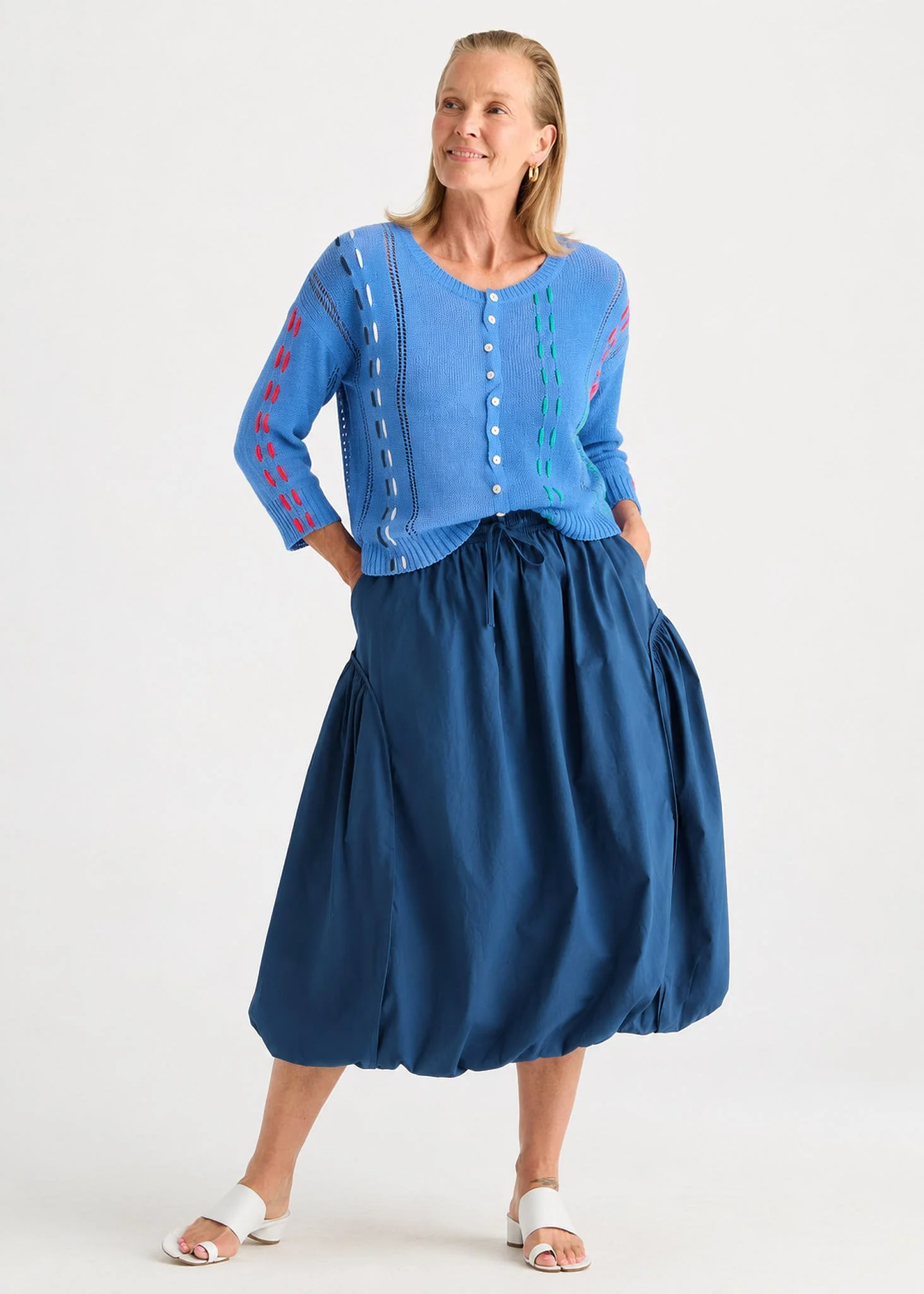 Zaket & Plover | Thread Detail Top | Harbour Blue