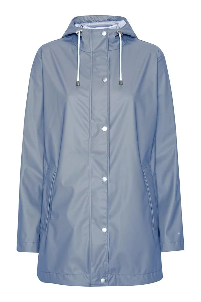 Ilse Jacobsen | Light Raincoat | Grey Blue