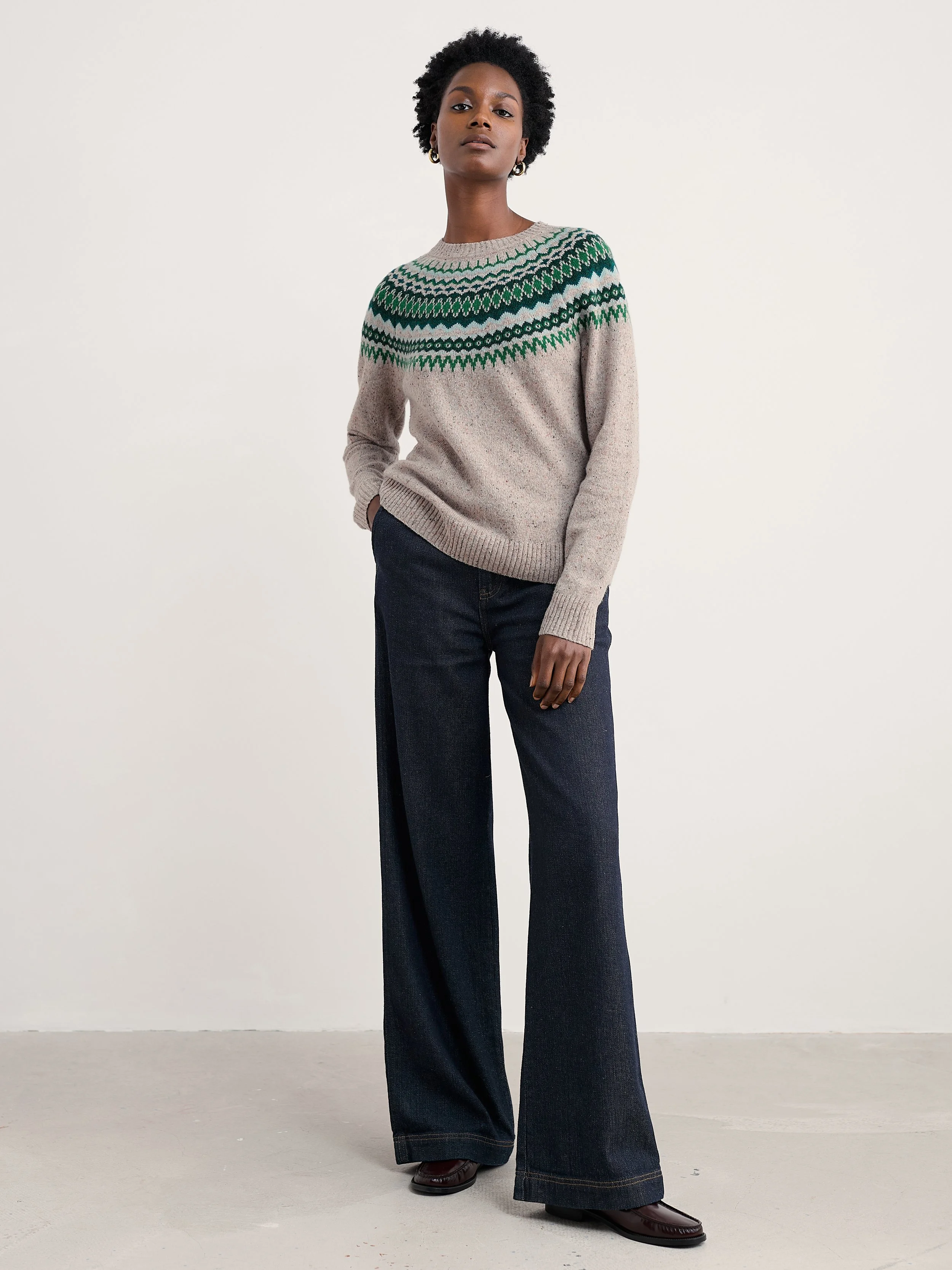 Gurnard's Head Jumper - Windward Aran Multi - 346.jpg