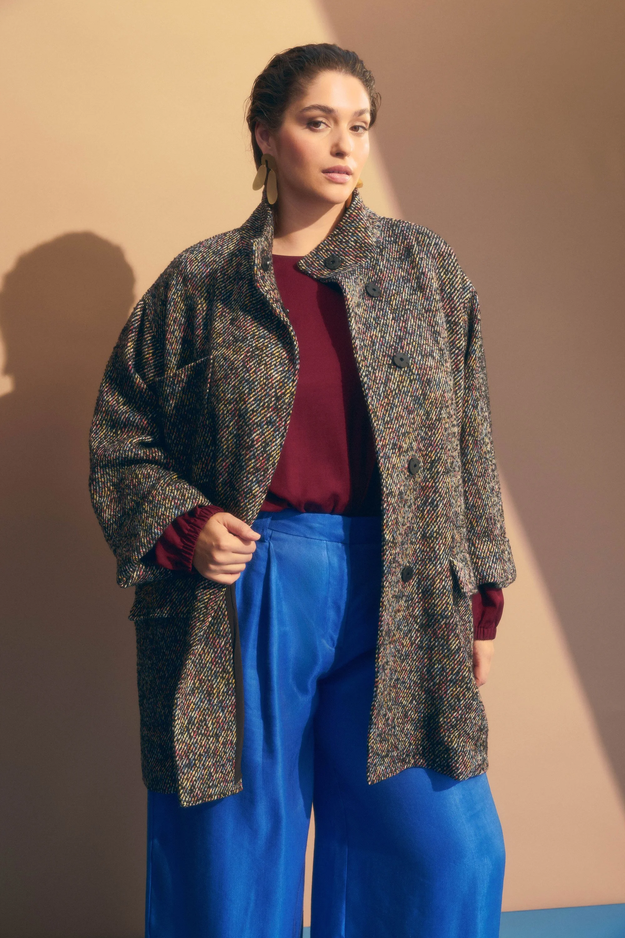 ELK | Millie Coat | Multi Fleck