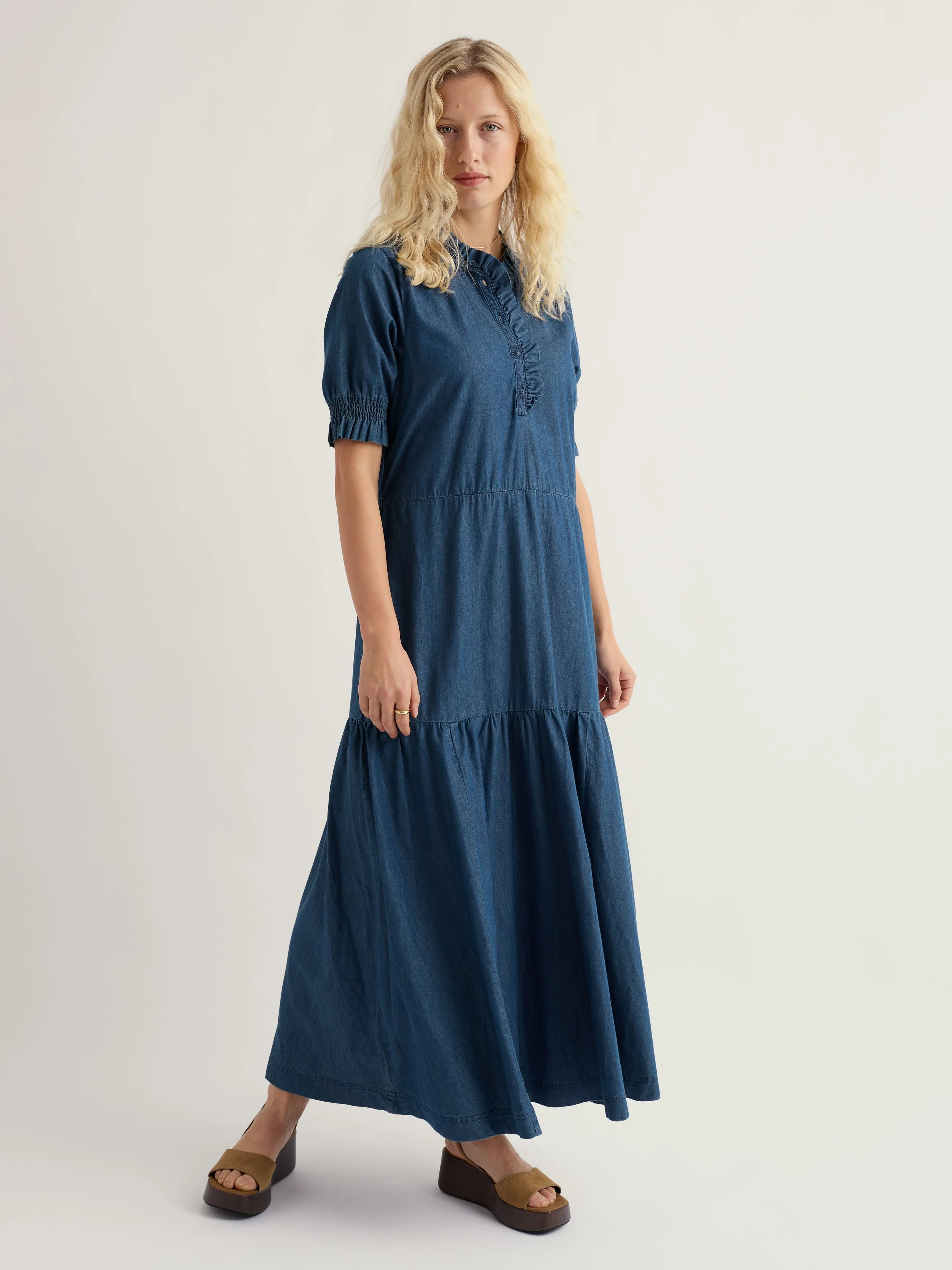 Feather Star Dress - Mid Wash Indigo - 2.jpg