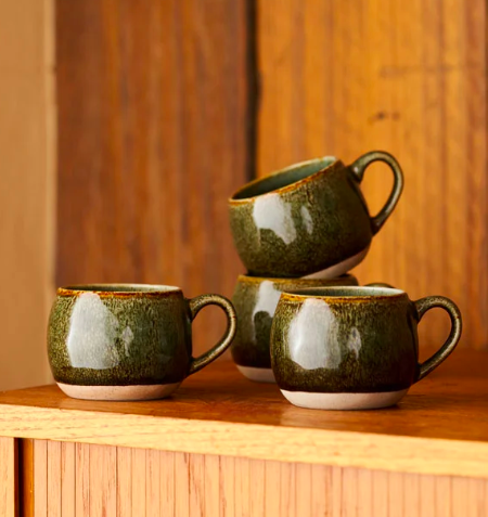Robert Gordon | Mineral Mug Set of 4 | Serpentine