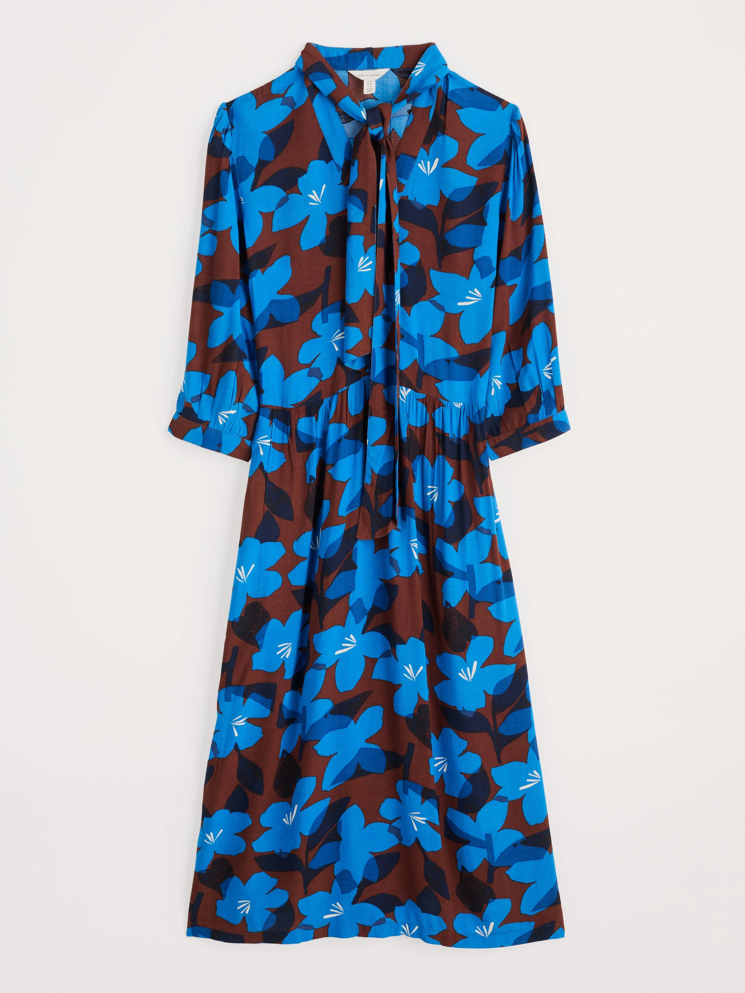 Harbour Cove Dress - Macro Flower Cocoa - 1.jpg