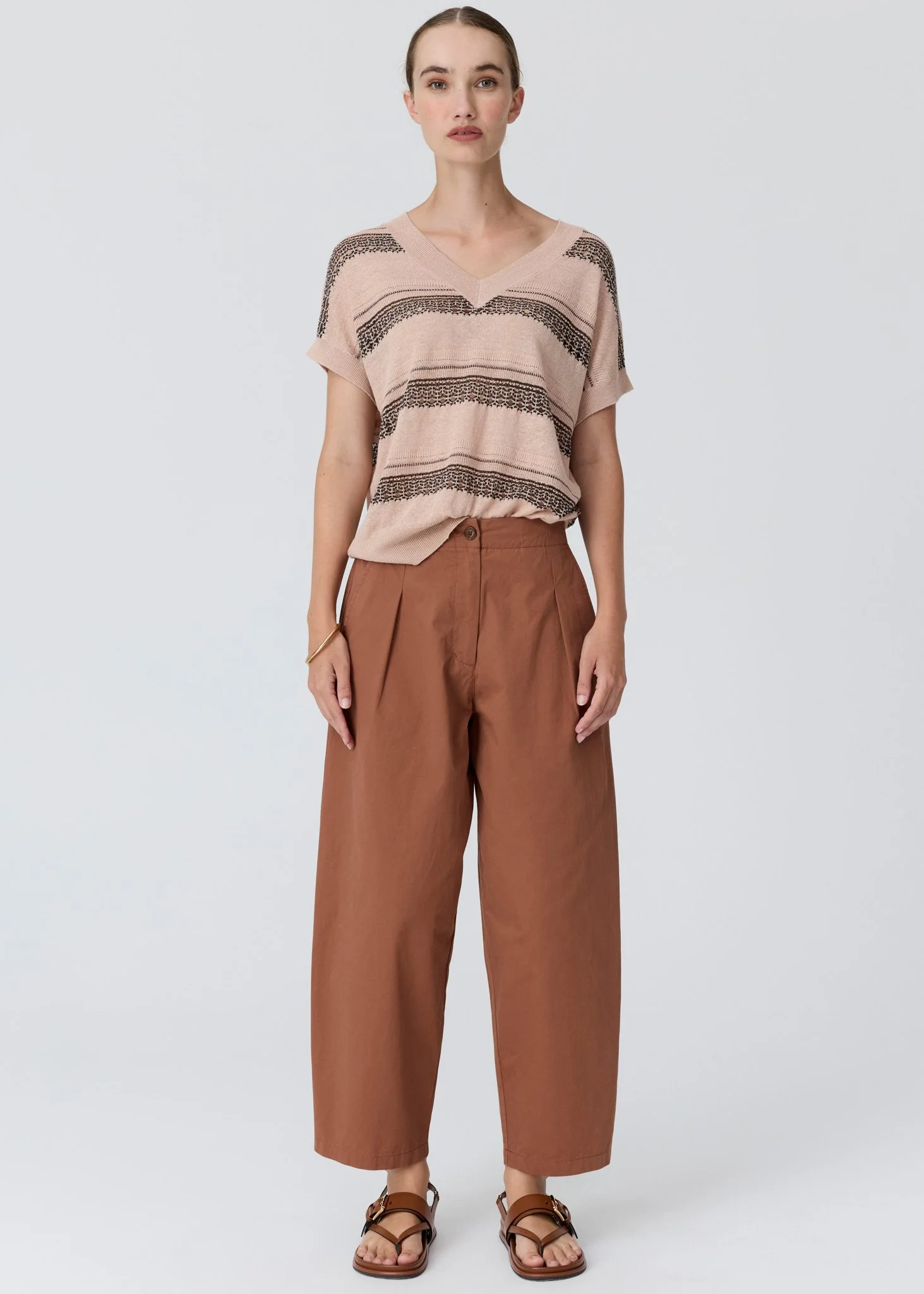 POL | Alma Barrel Pant | Toffee