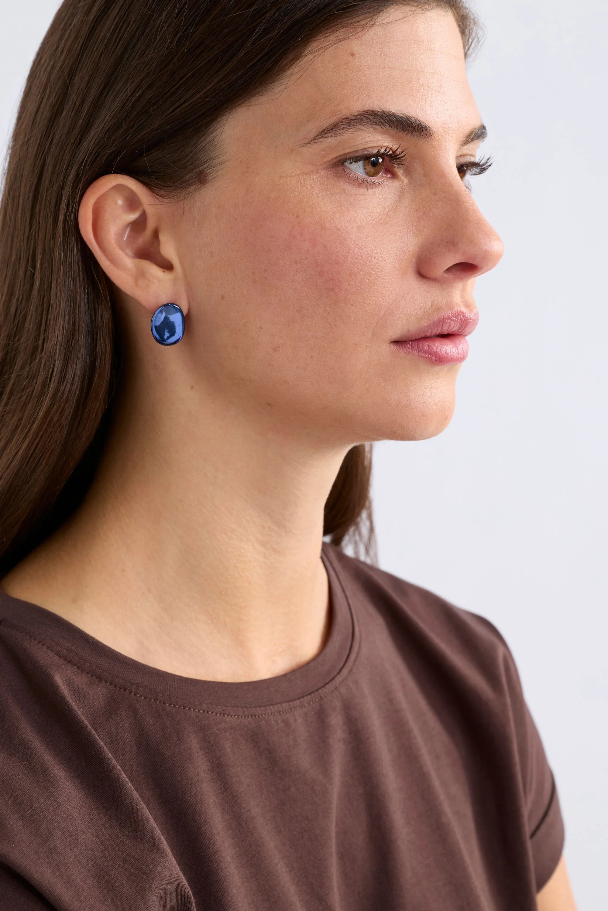 ELK | Atur Mini Stud Earring | Dusk Blue
