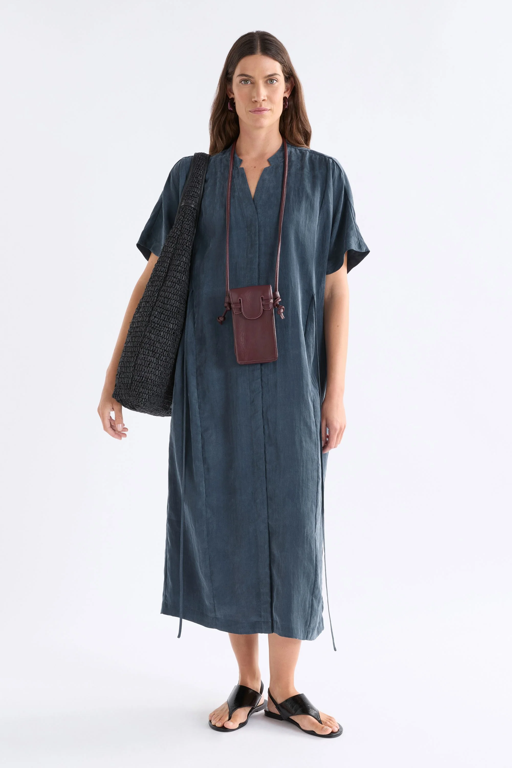 ELK | Delme Shirt Dress | Blue Steel