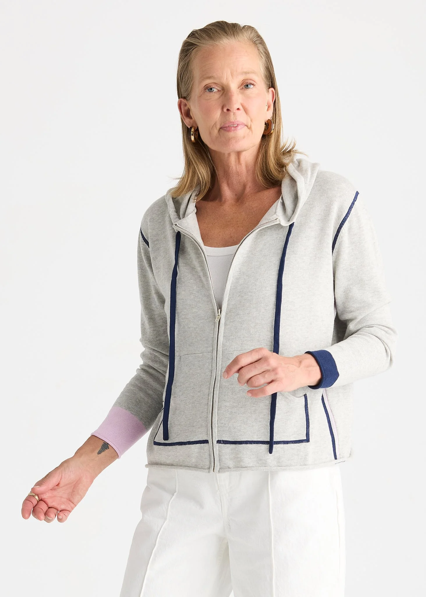 Zaket & Plover | Sports Hoodie | Light Marle