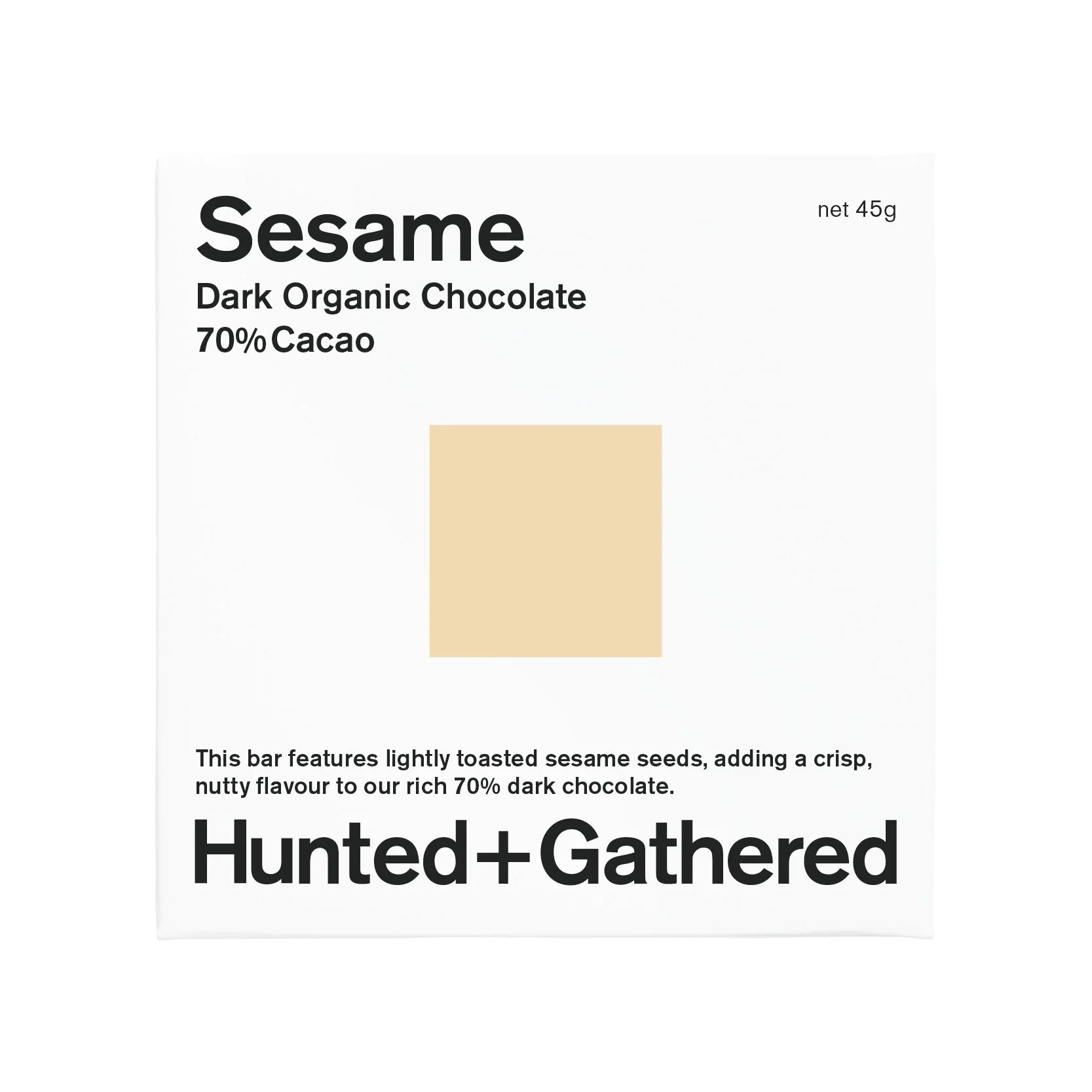 Hunted + Gathered | Sesame | Dark Chocolate