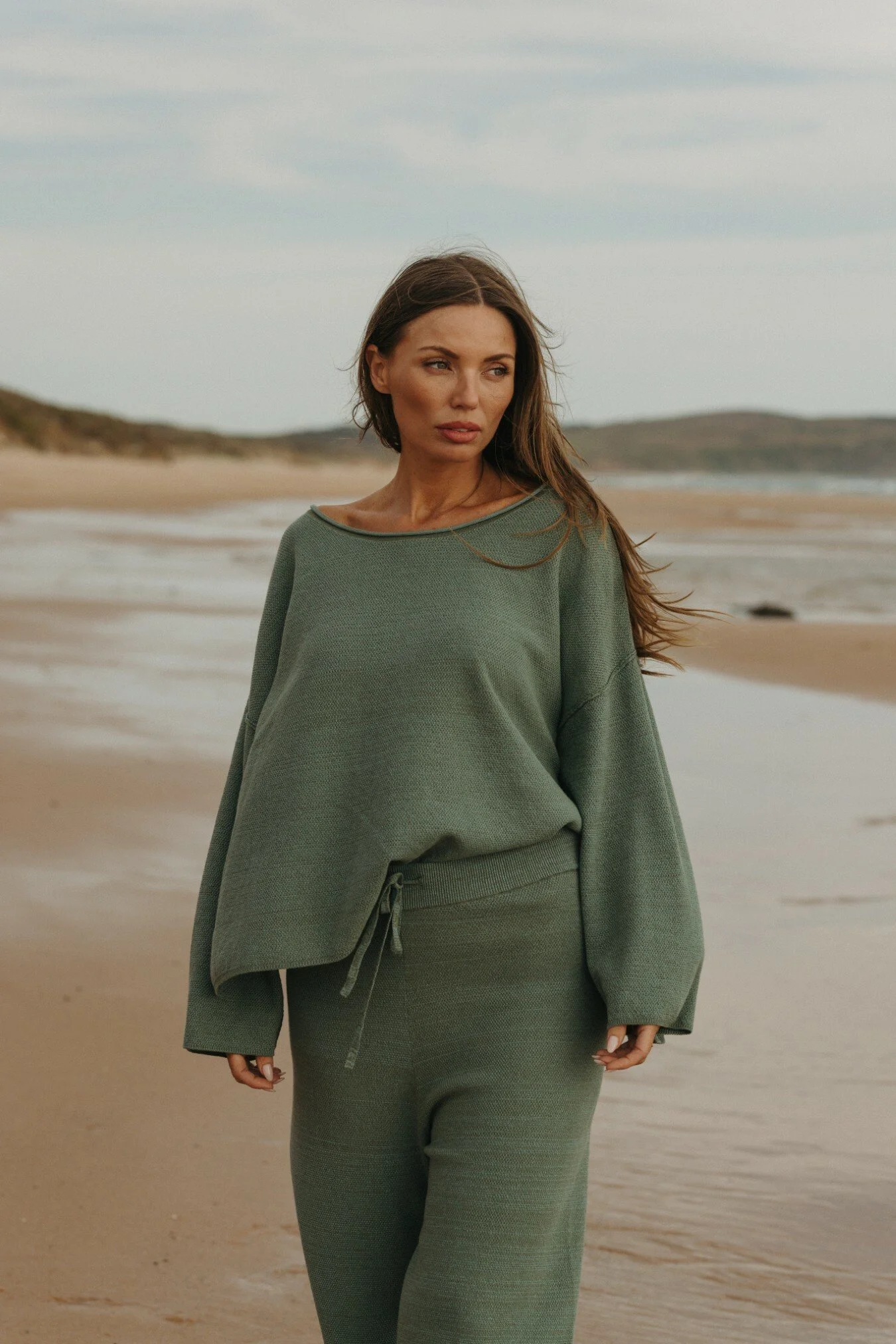 Talamaya | Retreat Cotton Twist Pullover | Rainforest OR Sunset