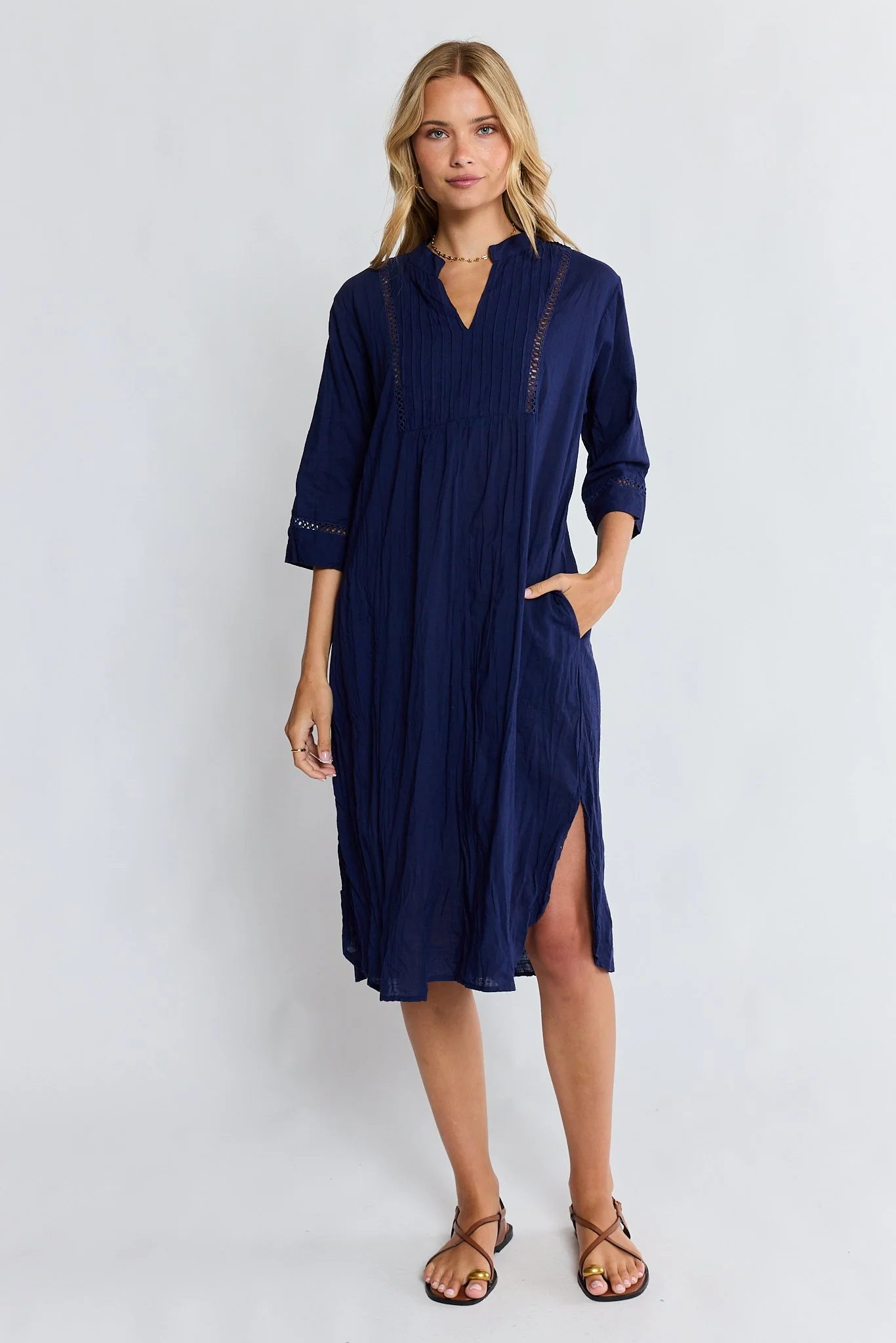 Lula Life | Laverne Cotton Kaftan | Navy