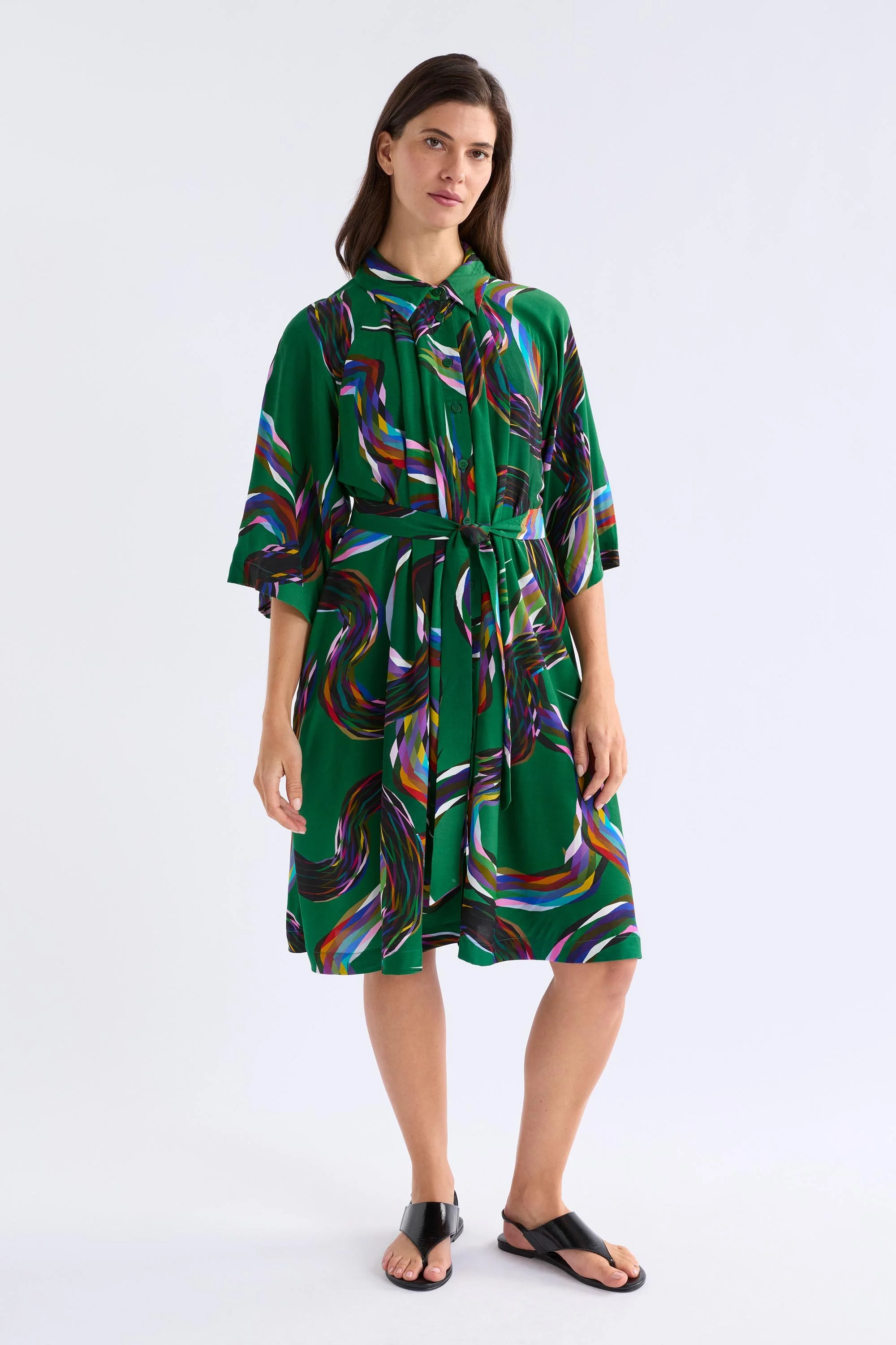 ELK | Metz Short Dress | Facet Print