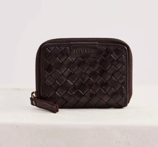 Juju & C0 | Small Basque Wallet | Chocolate