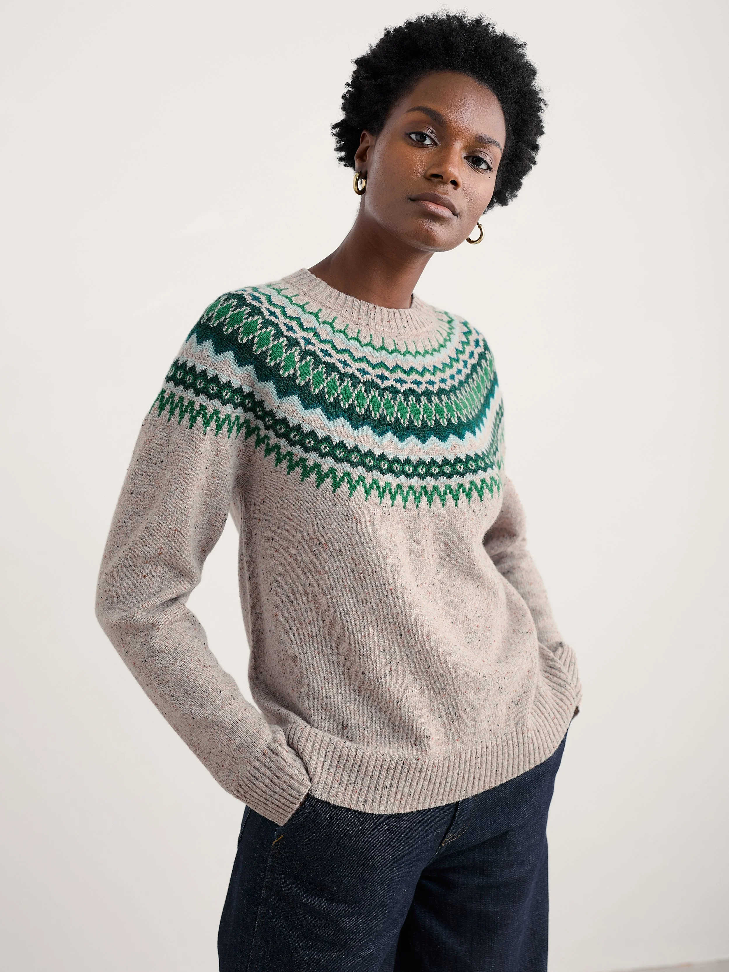 Gurnard's Head Jumper - Windward Aran Multi - 317.jpg