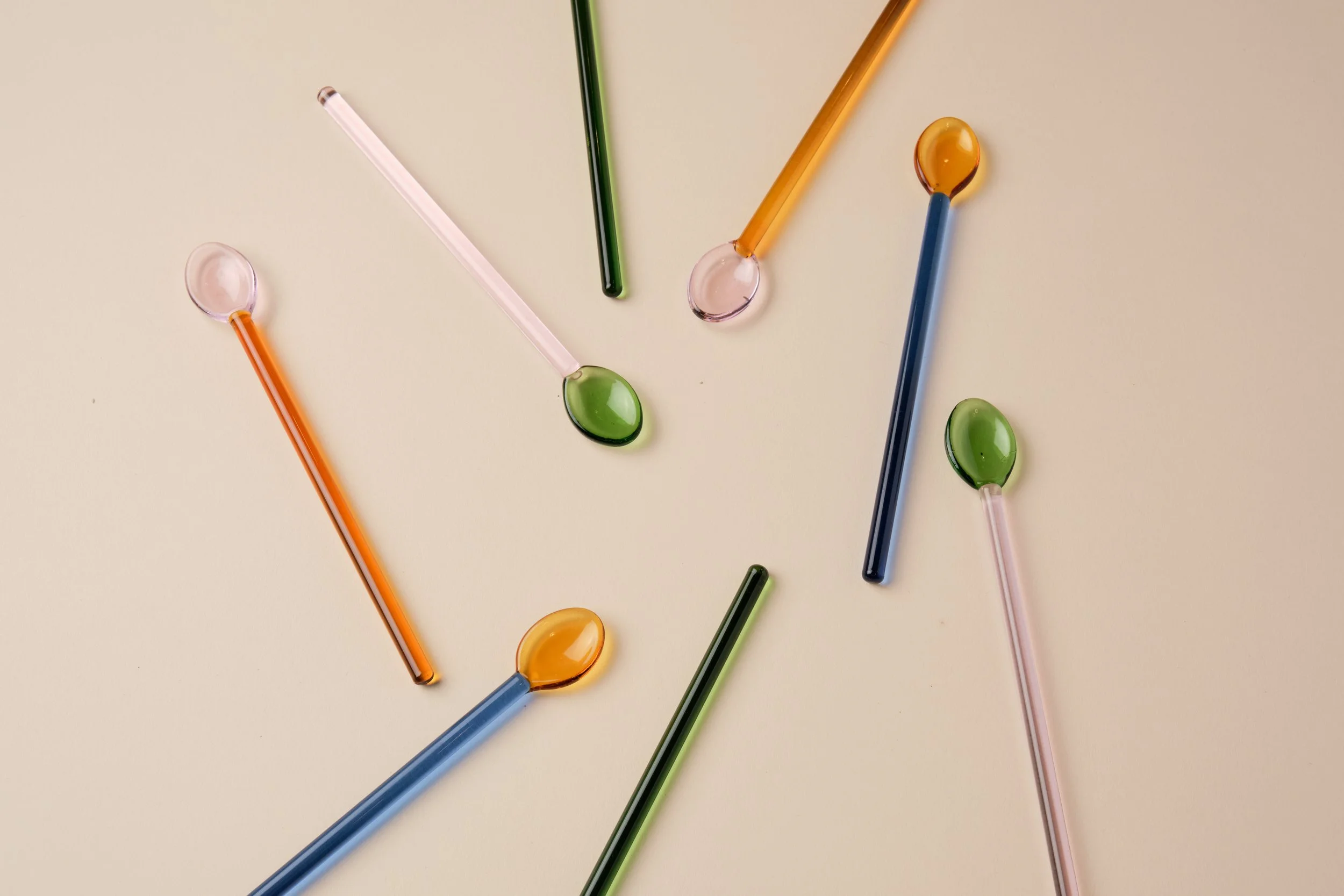Here's How | Suki Mixed Colour Glass Spoon Set