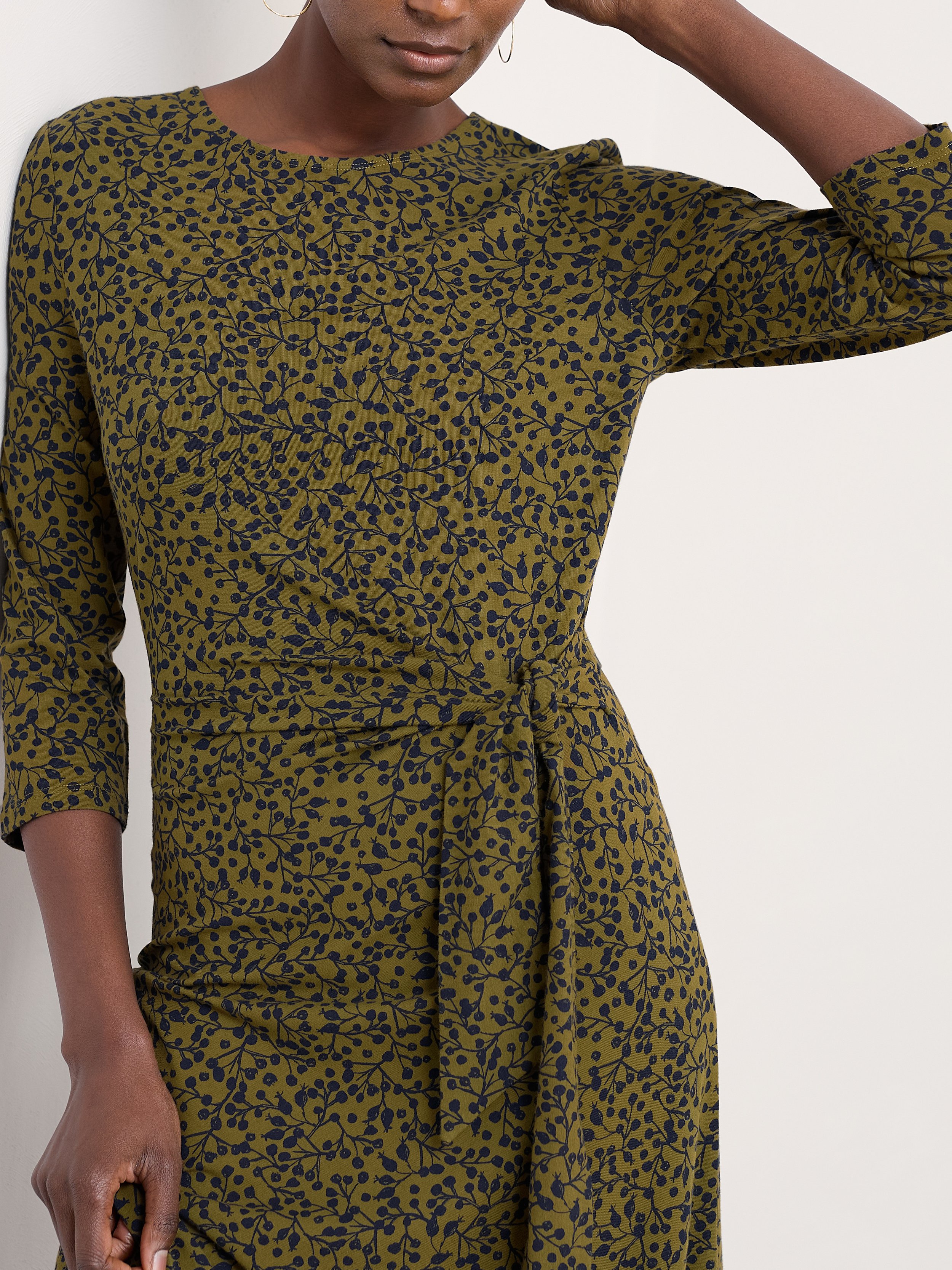 34 Fettling Dress - Berry Branches Bright Olive - 823.jpg