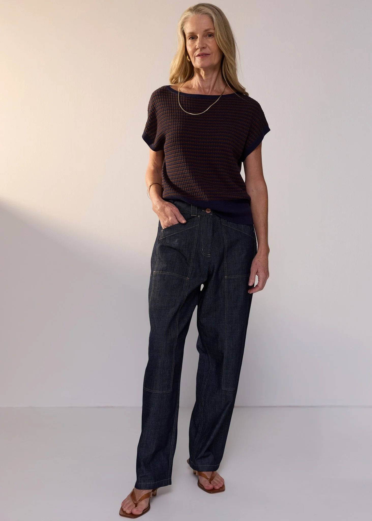 POL | Ozzy Denim Barrel Pant | Dark Denim