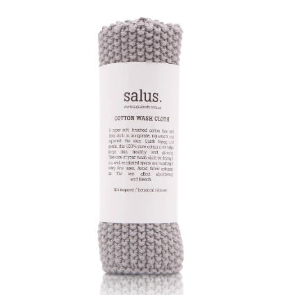 Salus | Cotton Wash Cloth | Grey