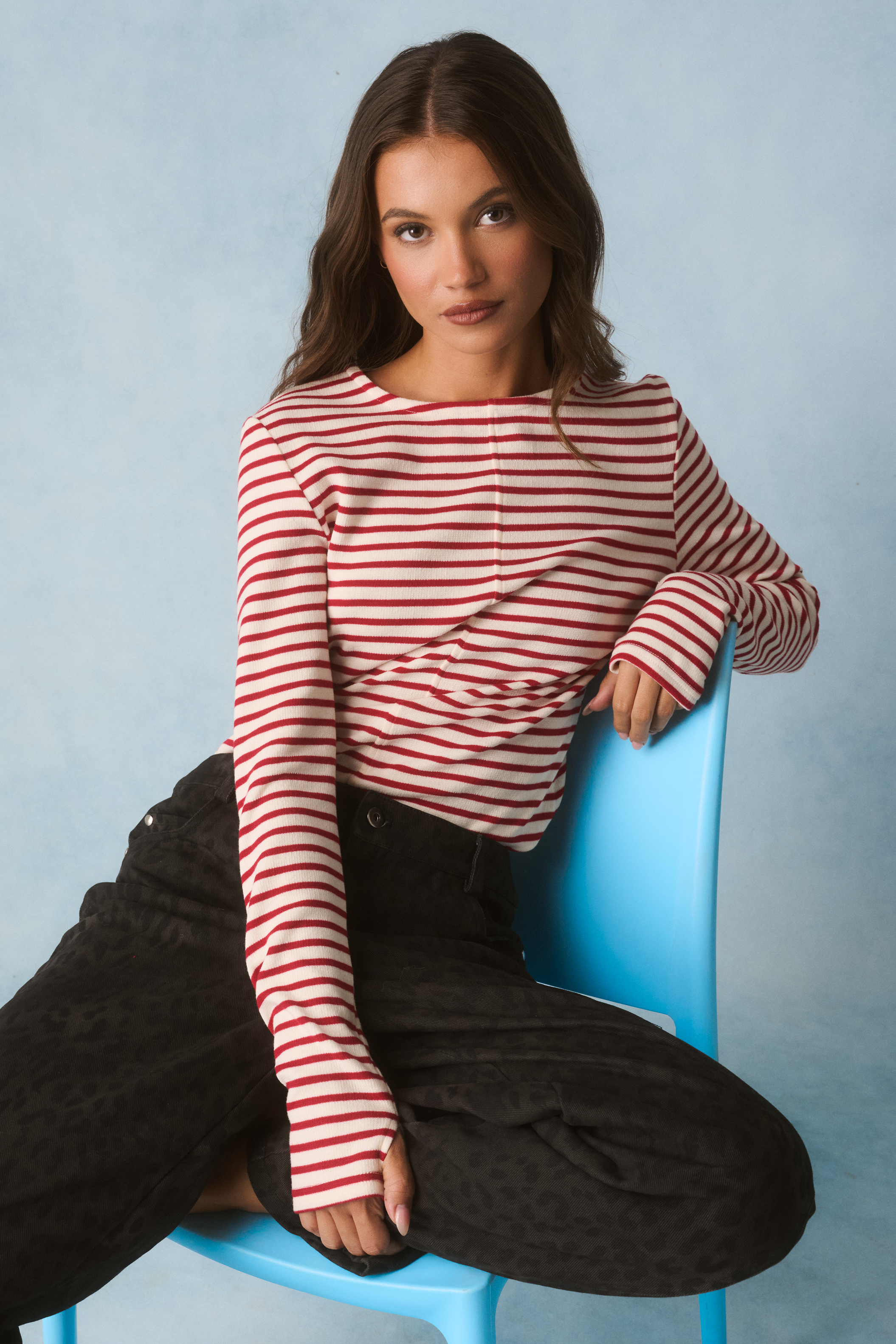Cartel & Willow | Aspyn Top | Ruby Stripe