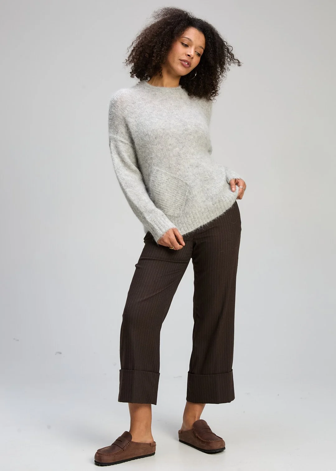 Zaket + Plover | Alpaca Jumper | Marl Grey