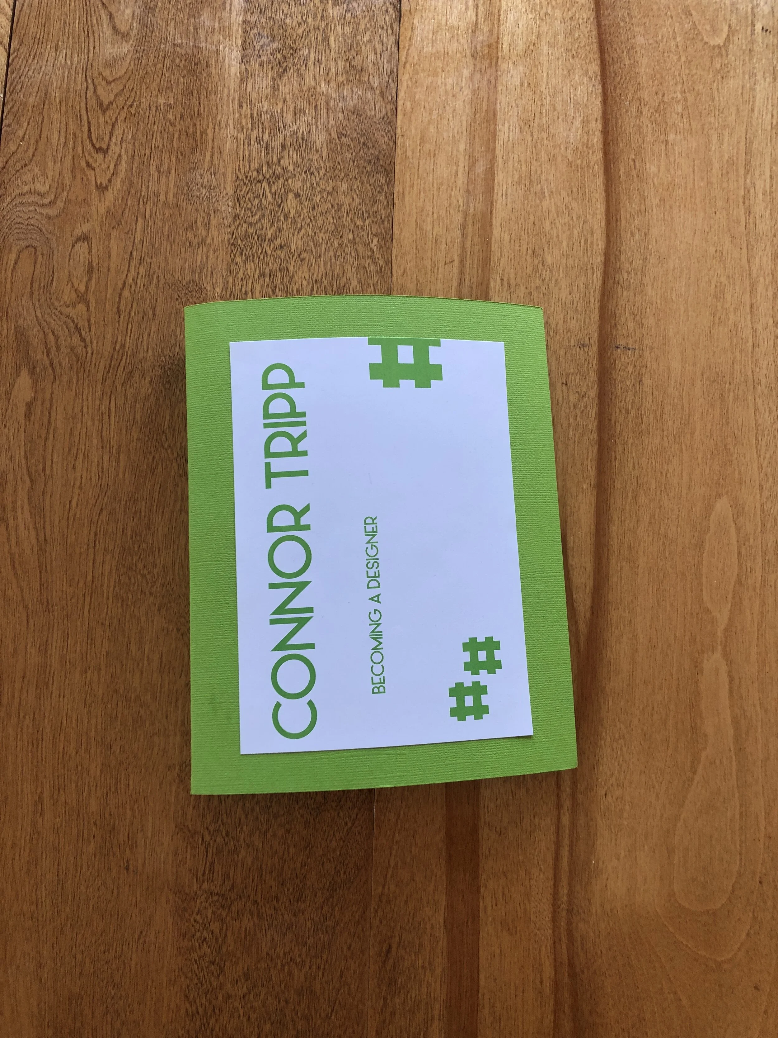  The cover of a book exploring influences on my decision to become a designer. 