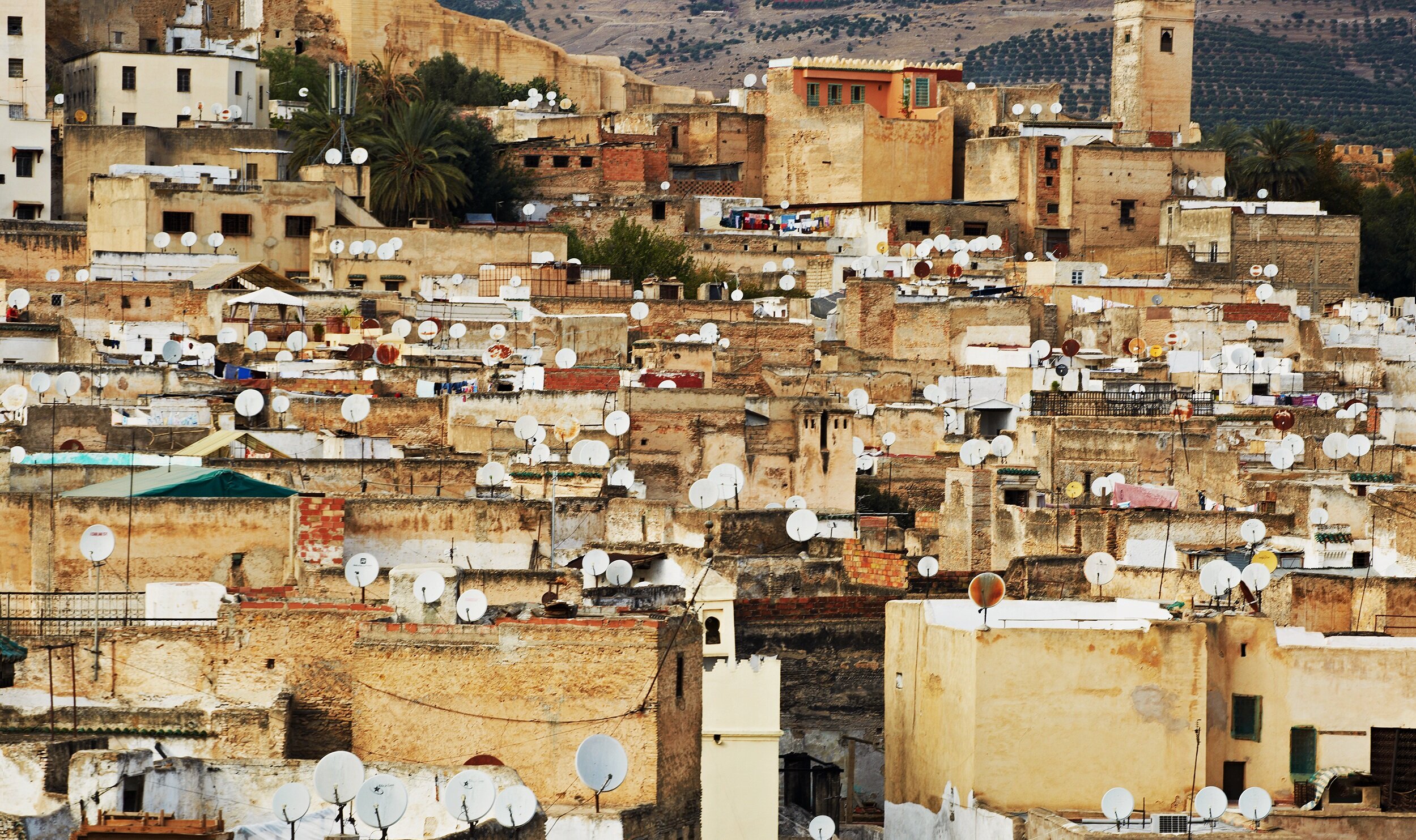  Rooftops &amp; satellite dishes  Morocco 