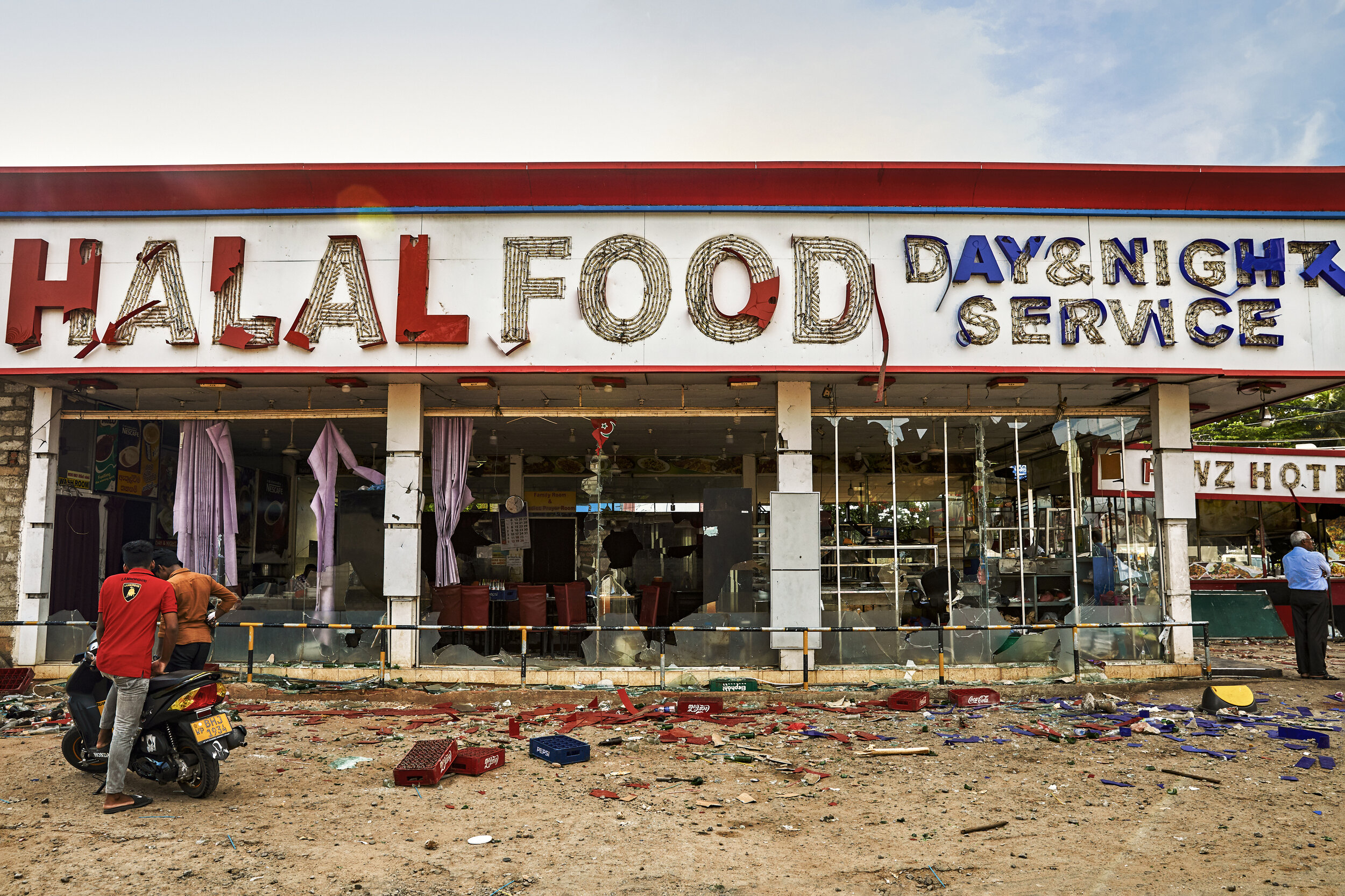  Rioters destroyed this Muslim owned halal restaurant which had been a staple within the community for over 20 years  