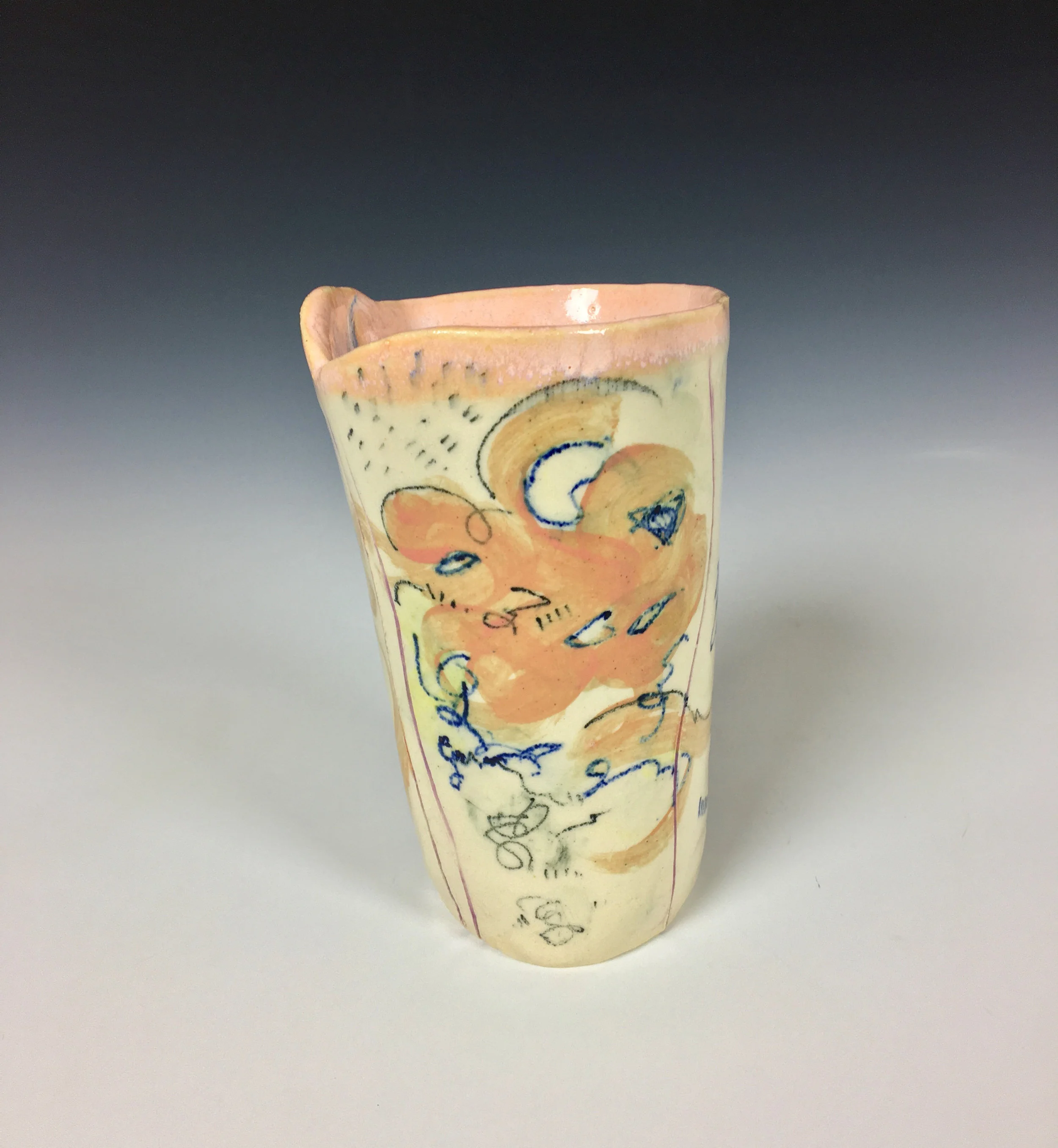 Tumbler, toneware, Cone 5