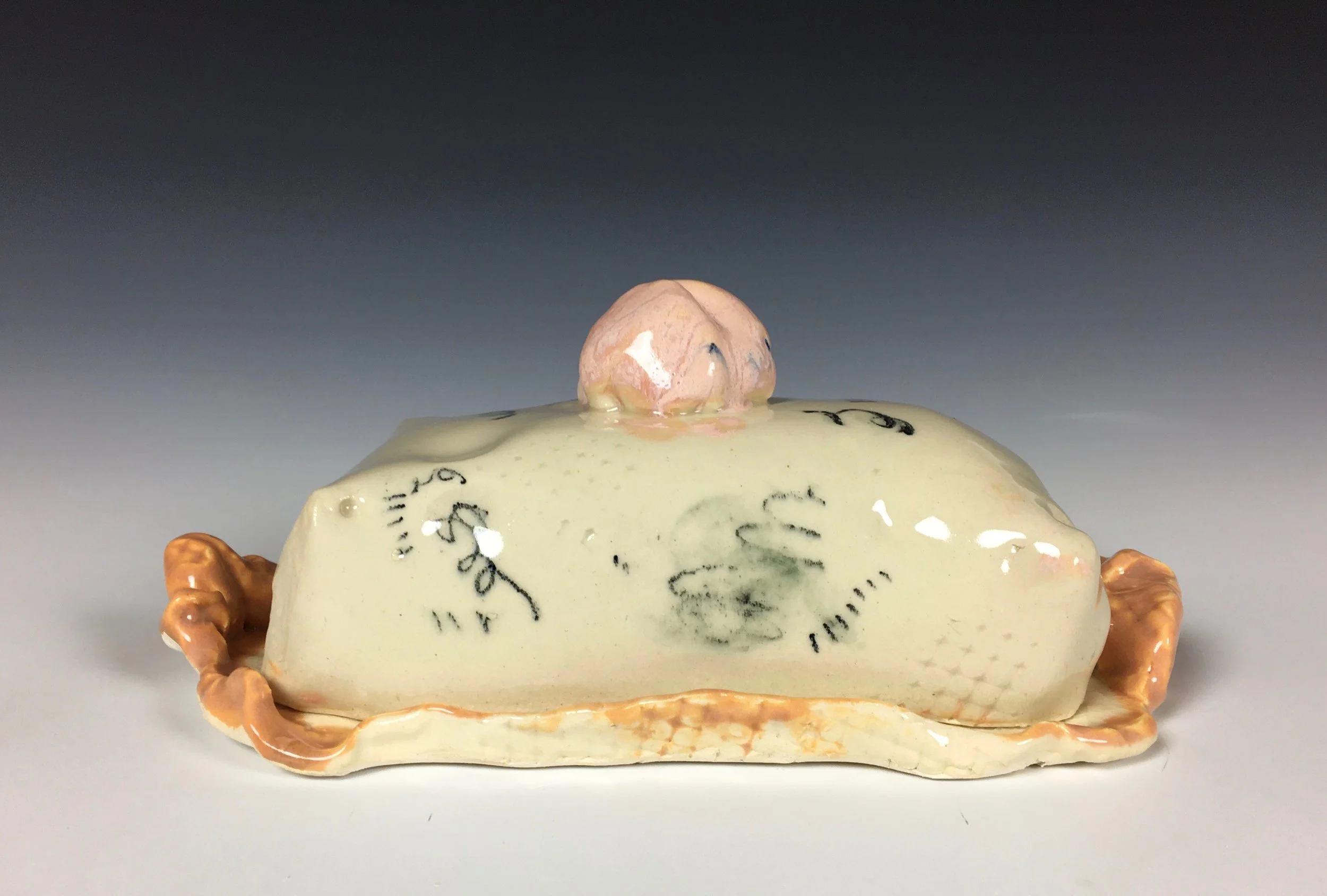 Butter Dish , stoneware, cone 5