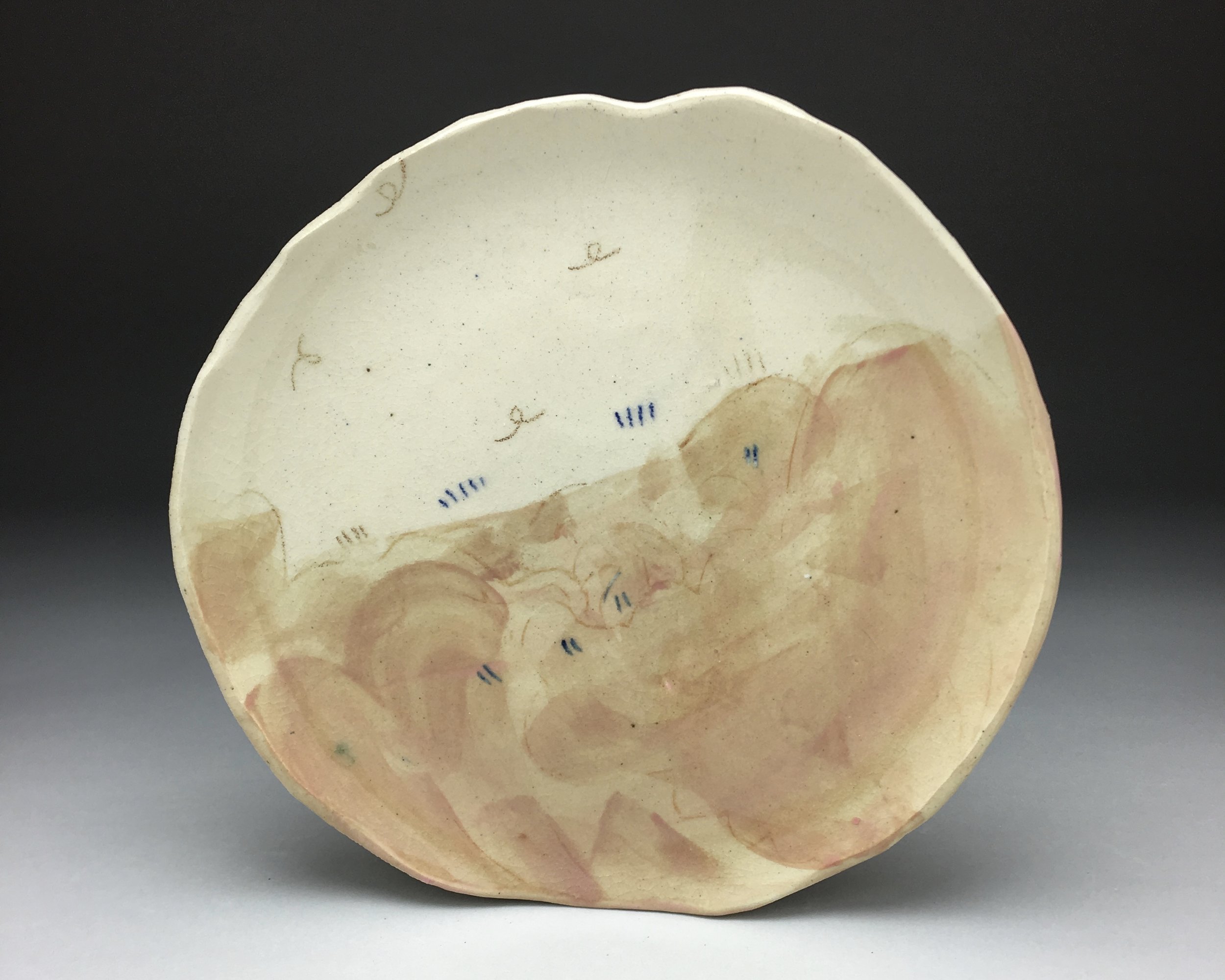 Plate , stoneware, cone 5