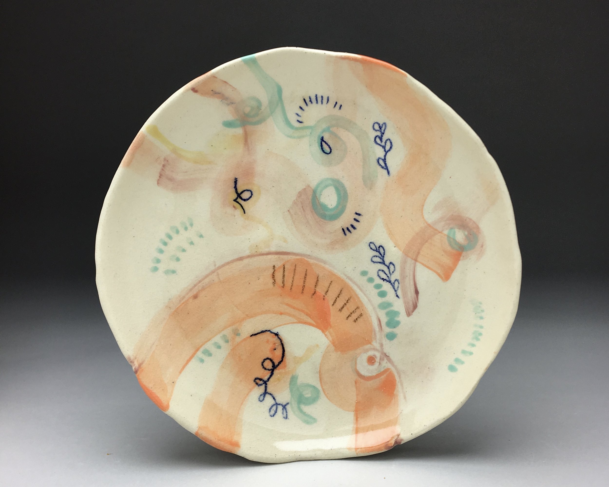 Plate , stoneware, cone 5