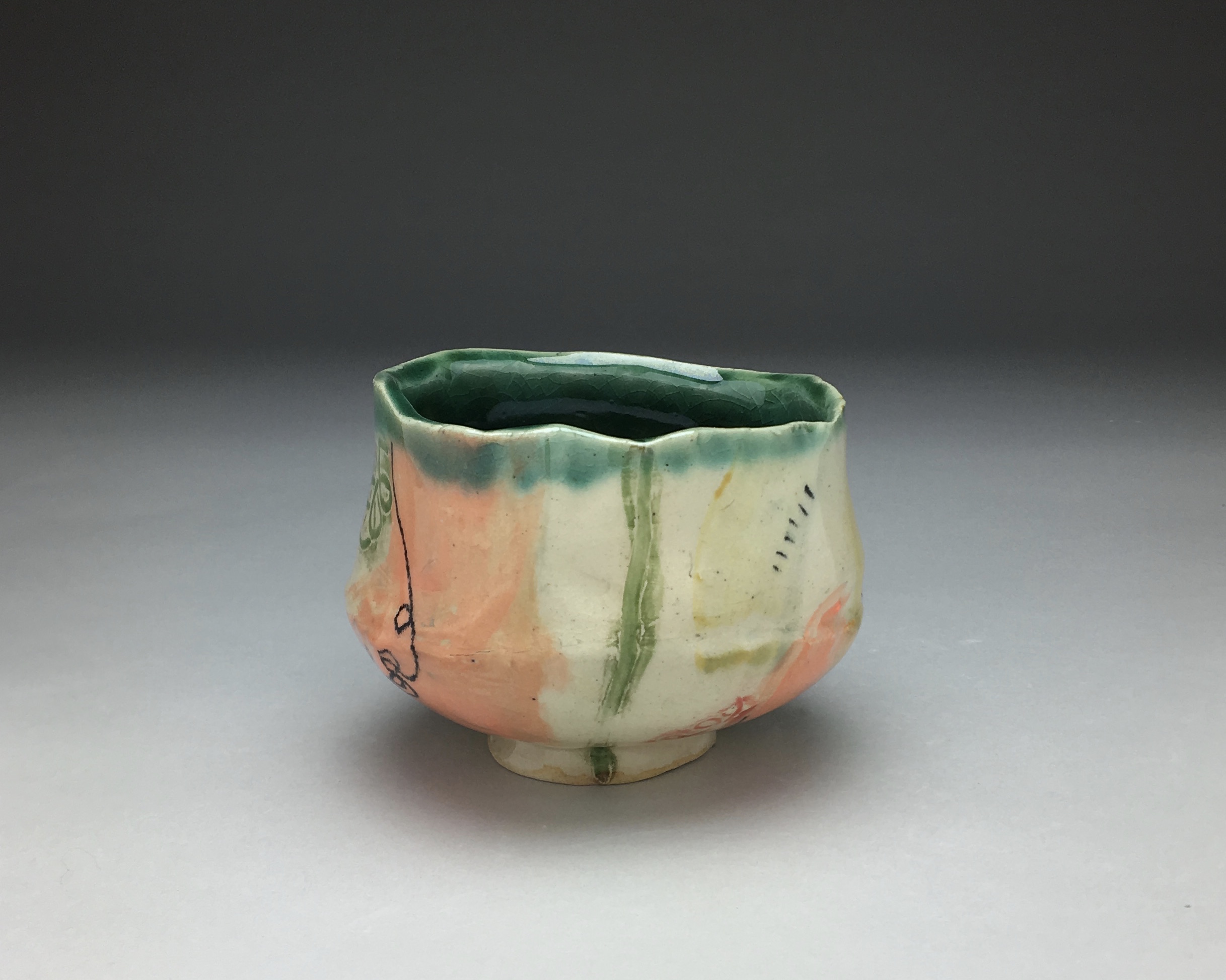 Melon Bowl, stoneware, cone 5