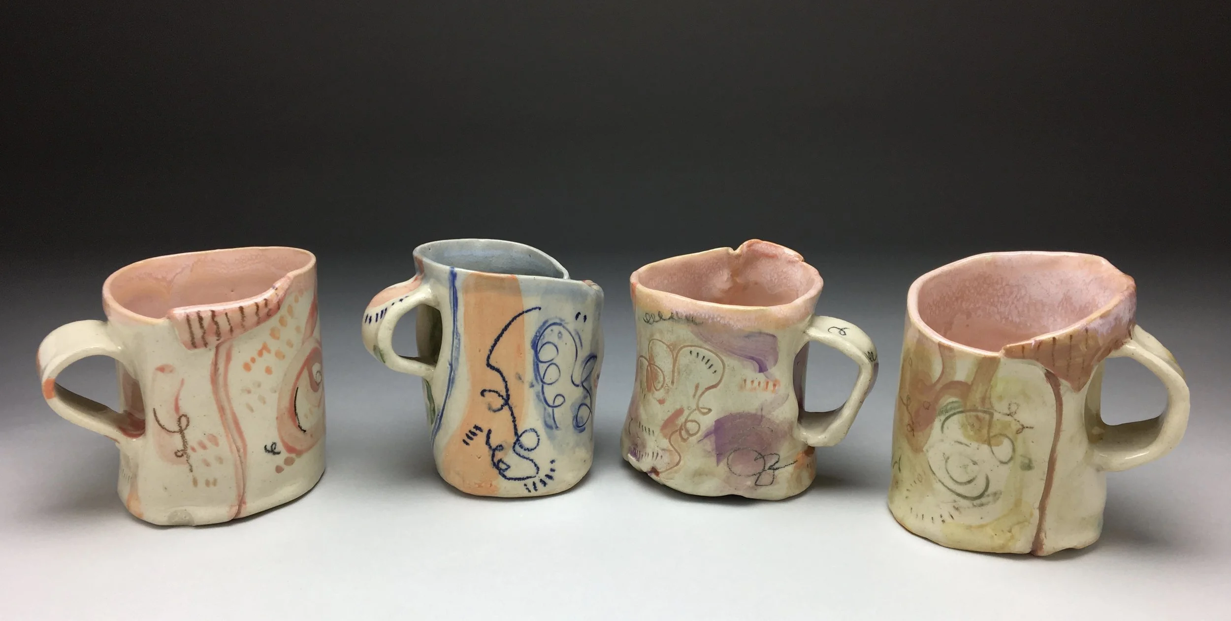 Mug Set, stoneware, cone 5