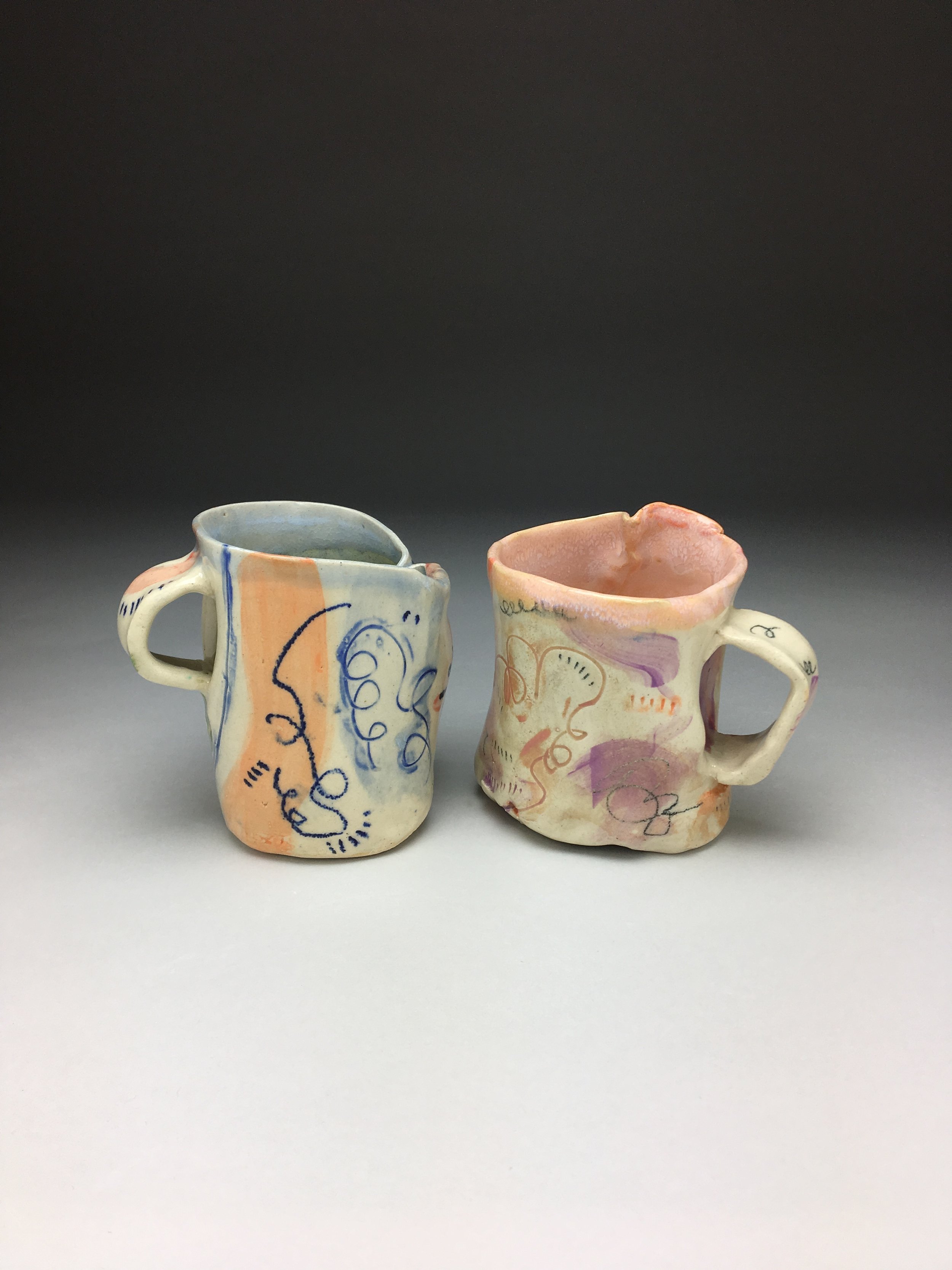   Mugs , Stoneware, Cone 5 