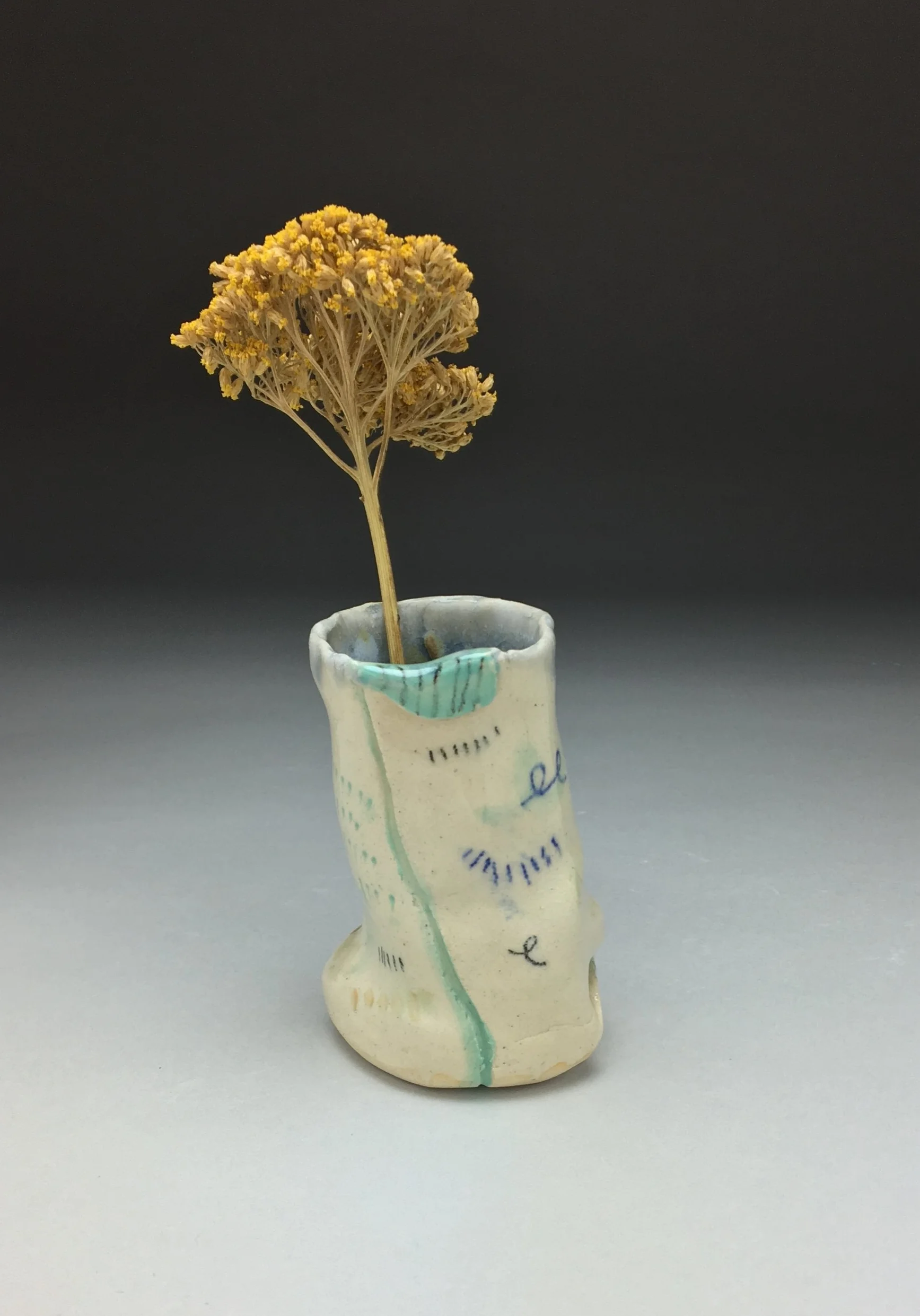   Bud Vase , stonware, cone 5   