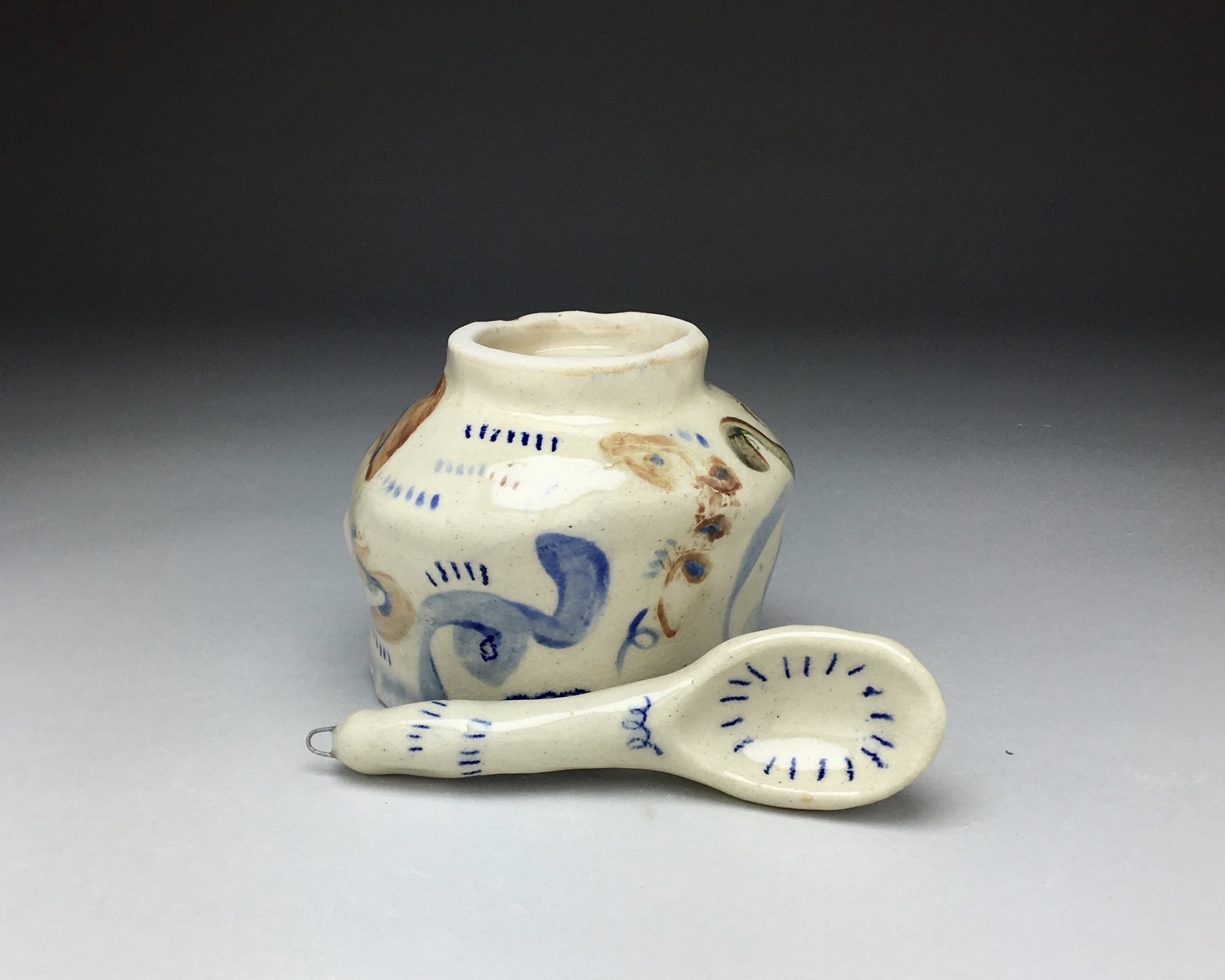 Yunomi with Spoon , bottom view