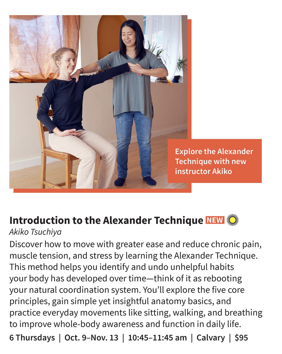 Introduction to the Alexander Technique at Arlington Community Education(FULL-waiting list)