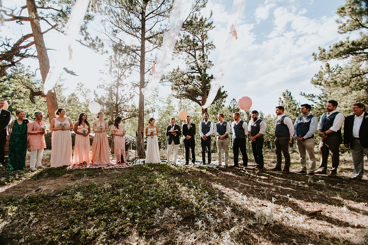 Nederland, Colorado Outdoor Wedding Ceremony