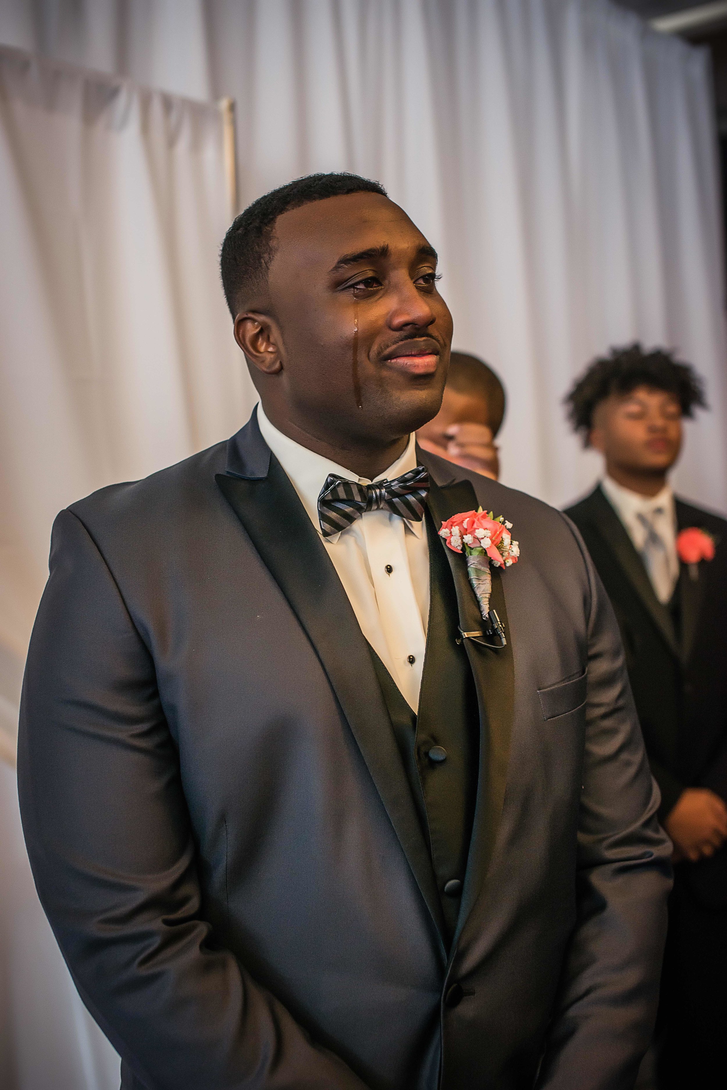 Groom at Folsom Field Wedding Ceremony